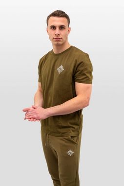 TheHeartFam T-Shirt Nachhaltiges Bio-Baumwolle T-Shirt Navy Grün Classic Herren Frauen (1-tlg) Hergestellt in Portugal / Familienunternehmen