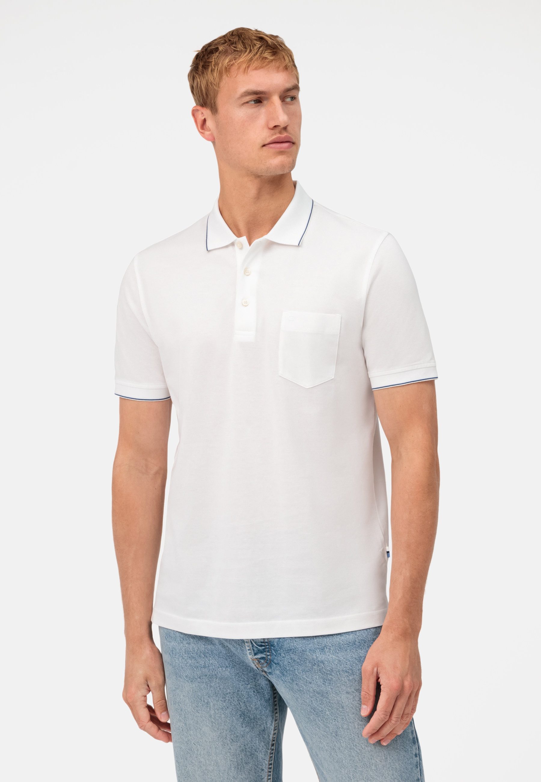 OLYMP Poloshirt OLYMP Casual Wirk, Polo