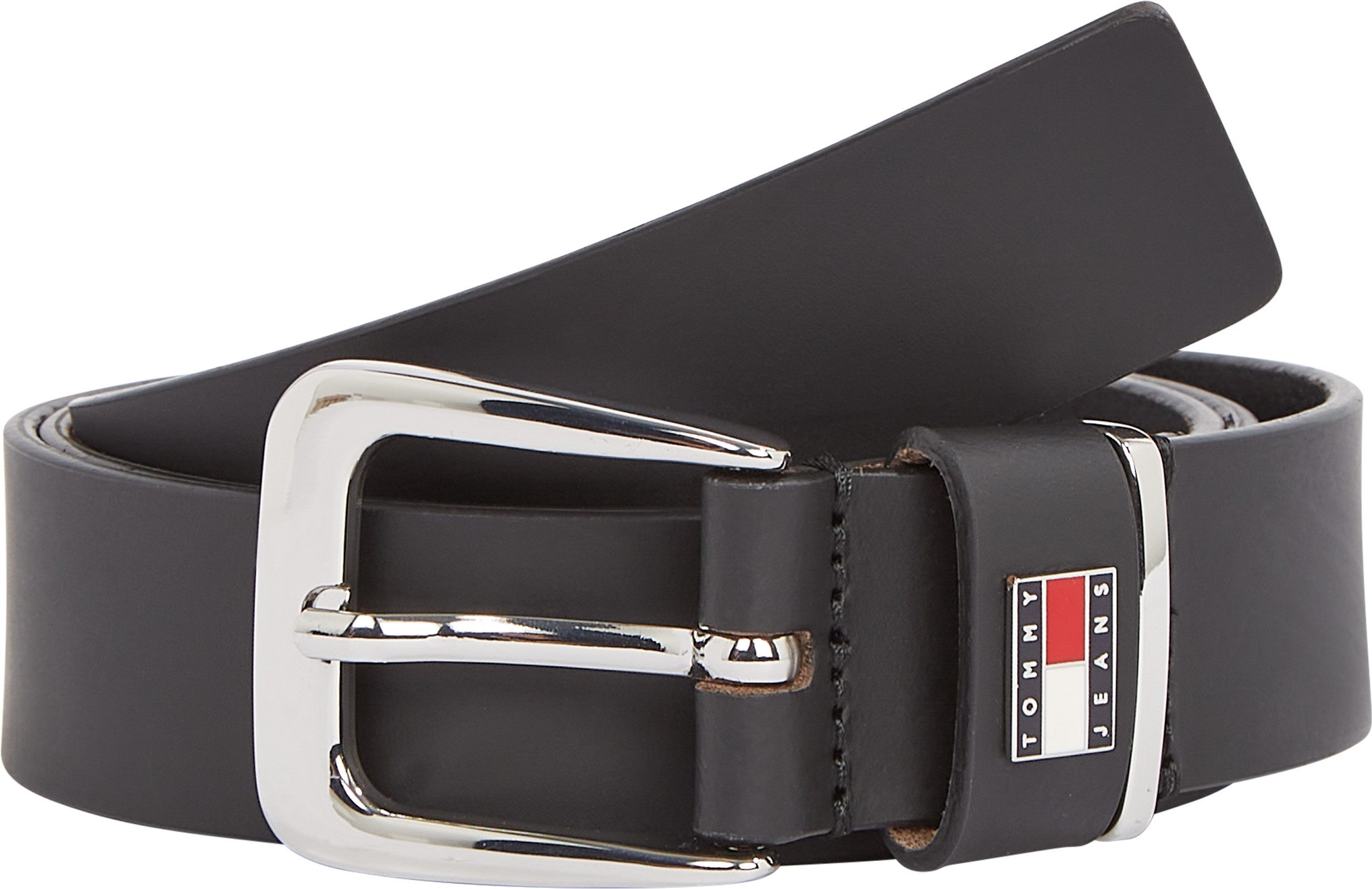 Tommy Jeans Ledergürtel TJW HERITAGE 3.0 Einfachdornschließe, Metallpatch günstig online kaufen