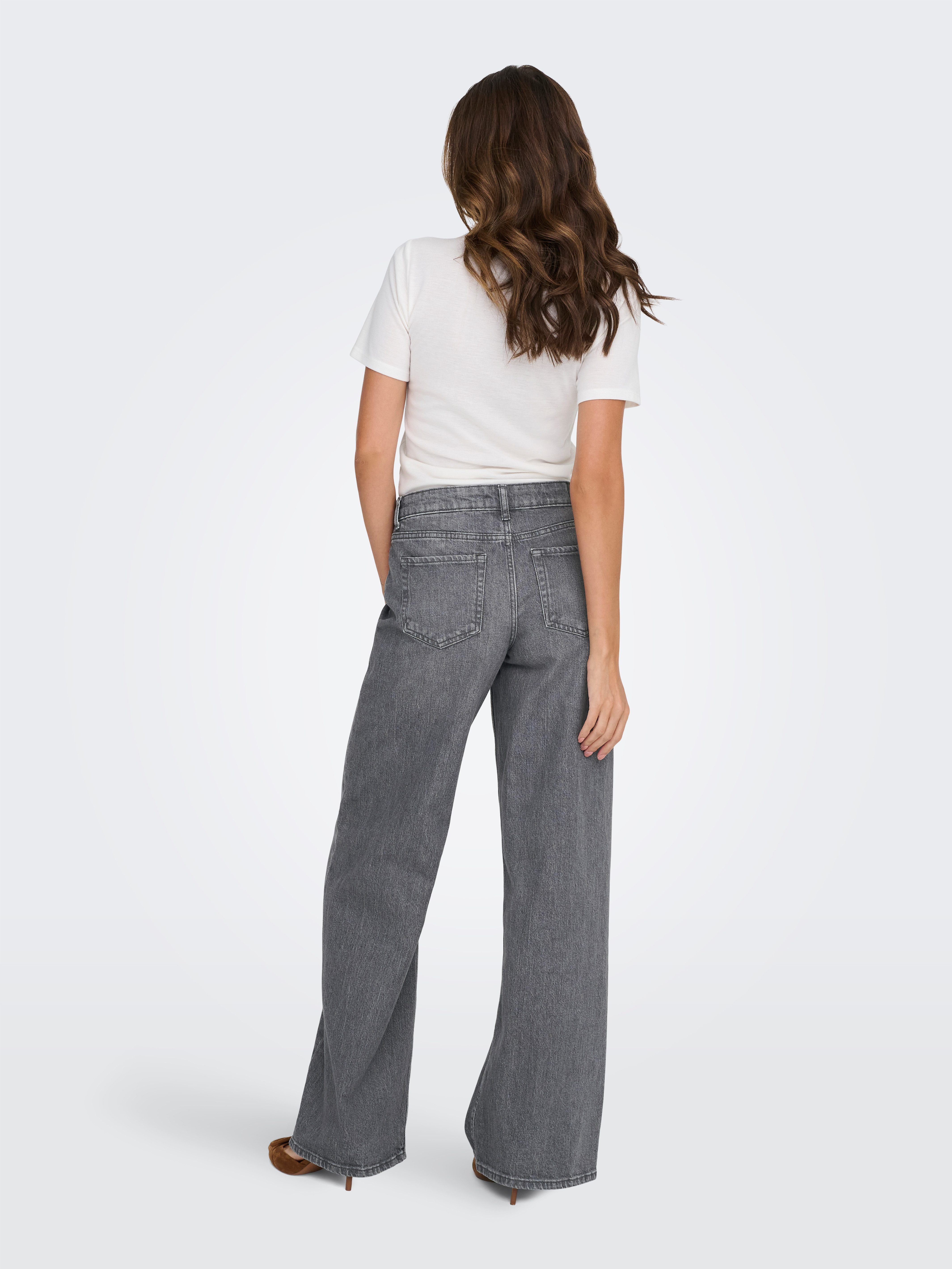 JDY Relax-fit-Jeans JDYRUBY MW WID MG 1007 DNM NOOS