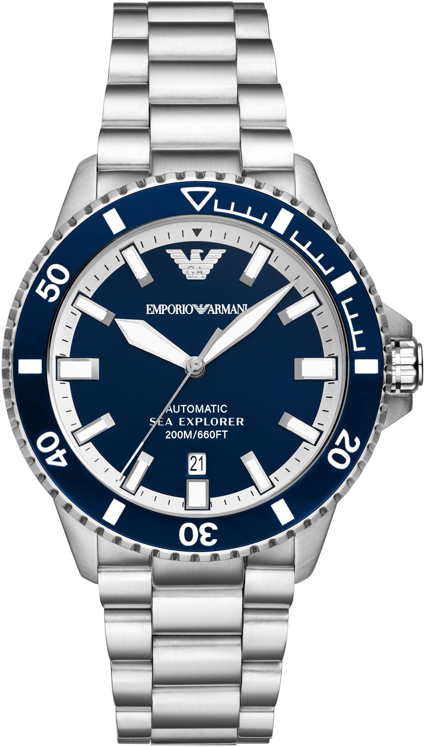 Emporio Armani Automatikuhr SEA EXPLORER AR60079, Armbanduhr, Herrenuhr, Me günstig online kaufen