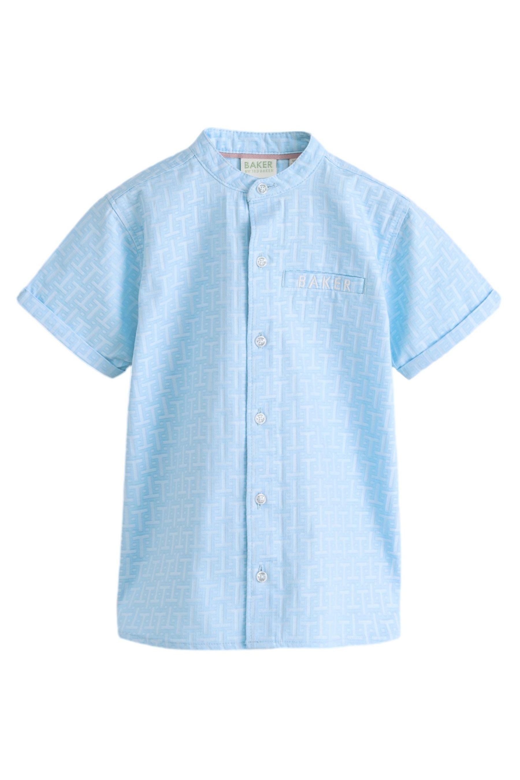 Baker by Ted Baker Kurzarmhemd Baker by Ted Baker Hemd mit Stehkragen (1-tlg)