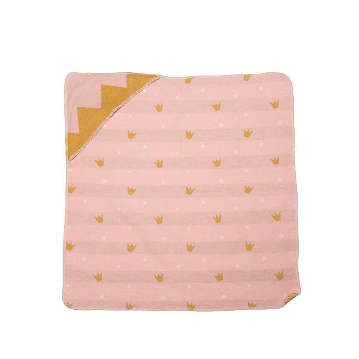 Babydecke Babydecke Juwel mit Kapuze 80x80cm Kuscheldecke Kinder, DAVID FUSSENEGGER