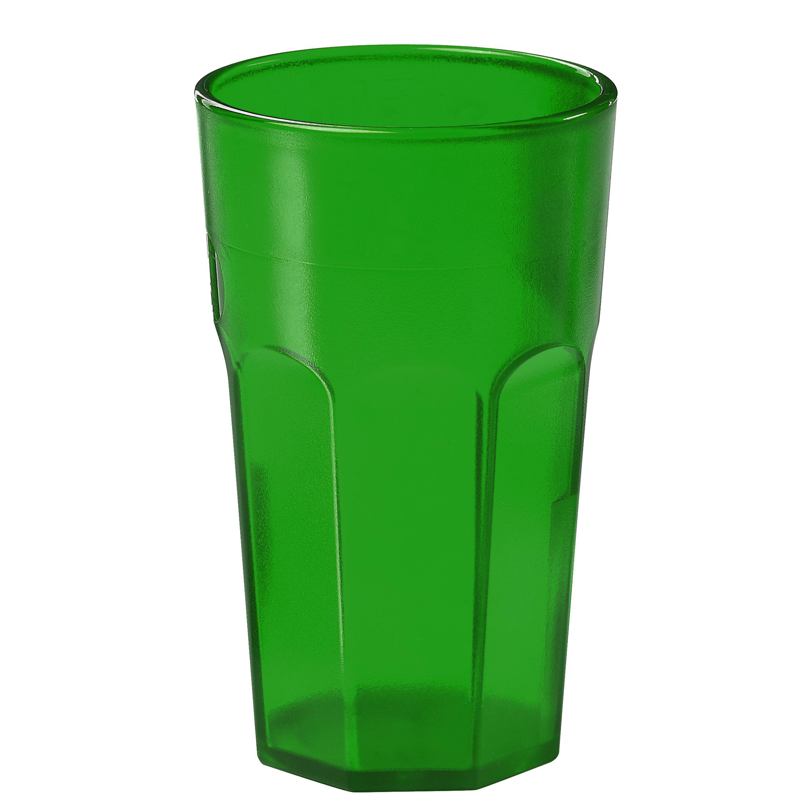mehrweg.pro Mehrwegbecher Trinkbecher "Caipi", Kunststoff, (Sparset, 1-tlg., 1) trend-grün PS