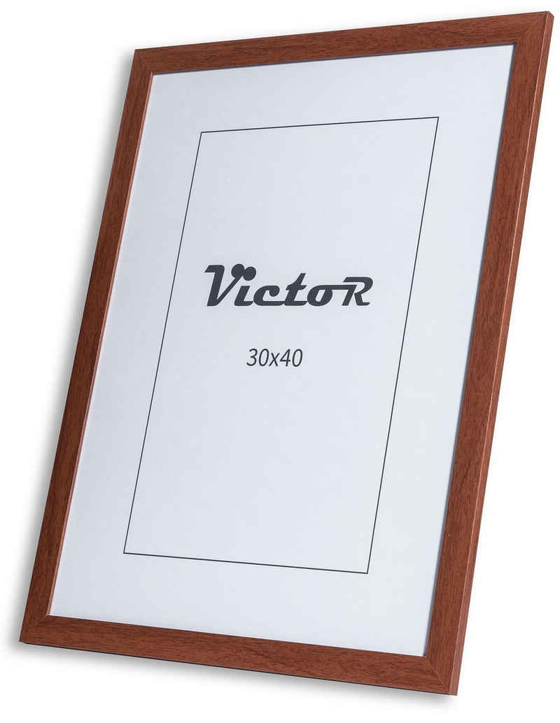 Victor (Zenith) Bilderrahmen »Dix«, 30x40 cm in braun, moderner und schlichter Holz Bilderrahmen, Holzrahmen