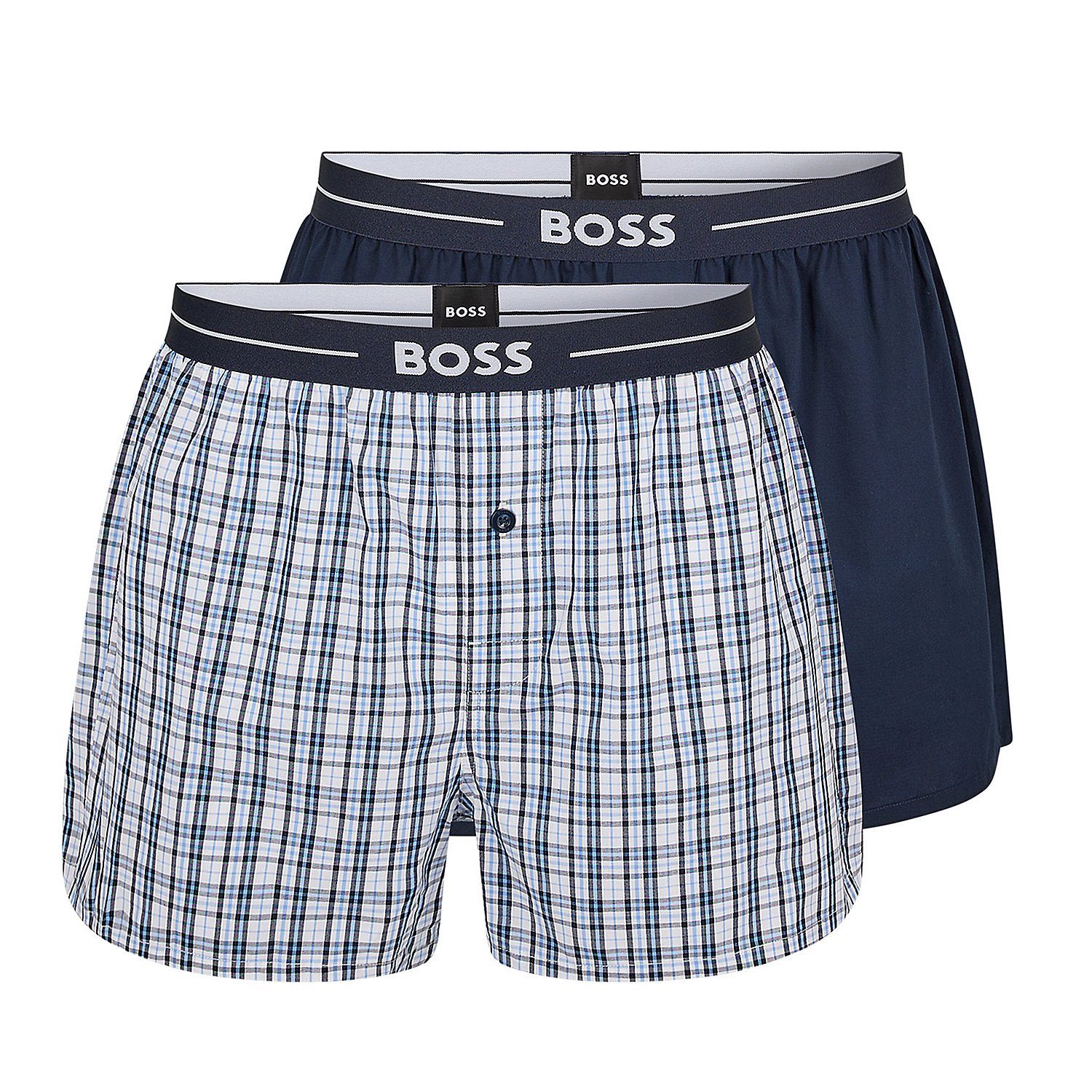 BOSS Boxershorts NOS Boxer EW 2P (Packung, 2-St., 2er-Pack) Webboxer Woven günstig online kaufen