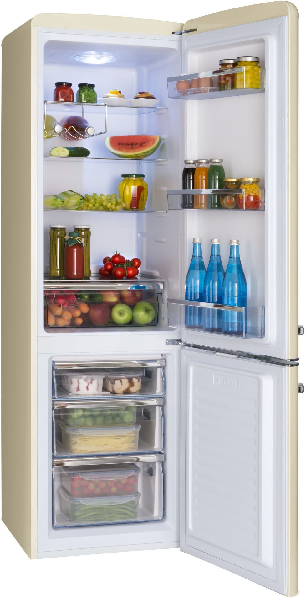 Amica Kühl-/Gefrierkombination KGCR 387 102 B, 181 cm hoch, 55 cm breit