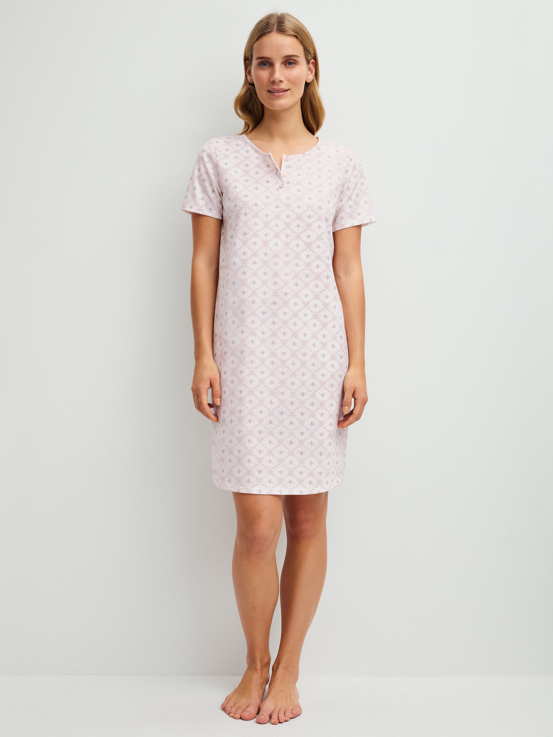 CALIDA Nachthemd Cotton Special Damen (1-tlg) aus Bio Baumwolle, temperaturregulierend, pflegeleicht, Länge 95cm