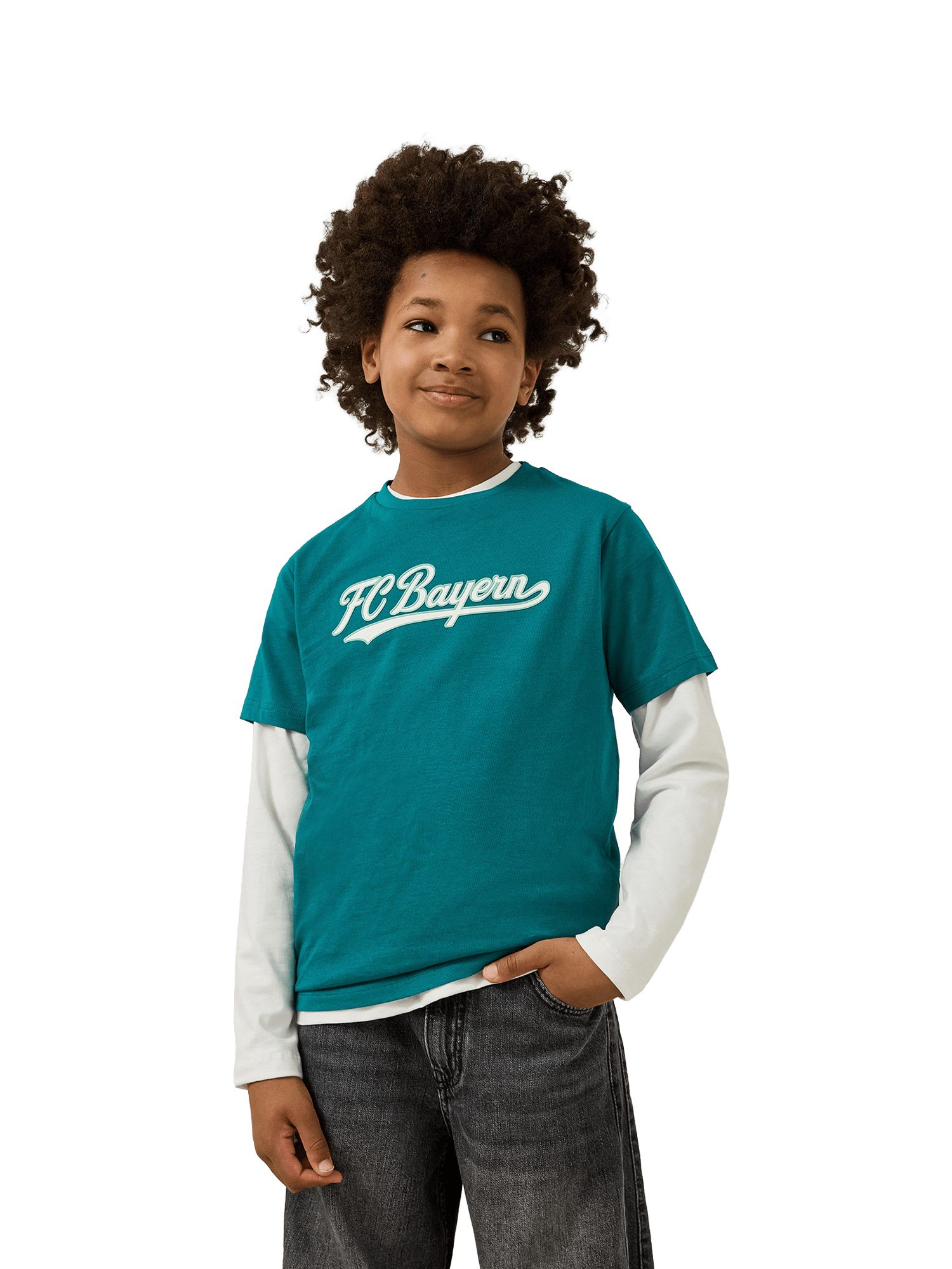 T-Shirt FC Bayern München, T-Shirt Spring, Kinder, Grün