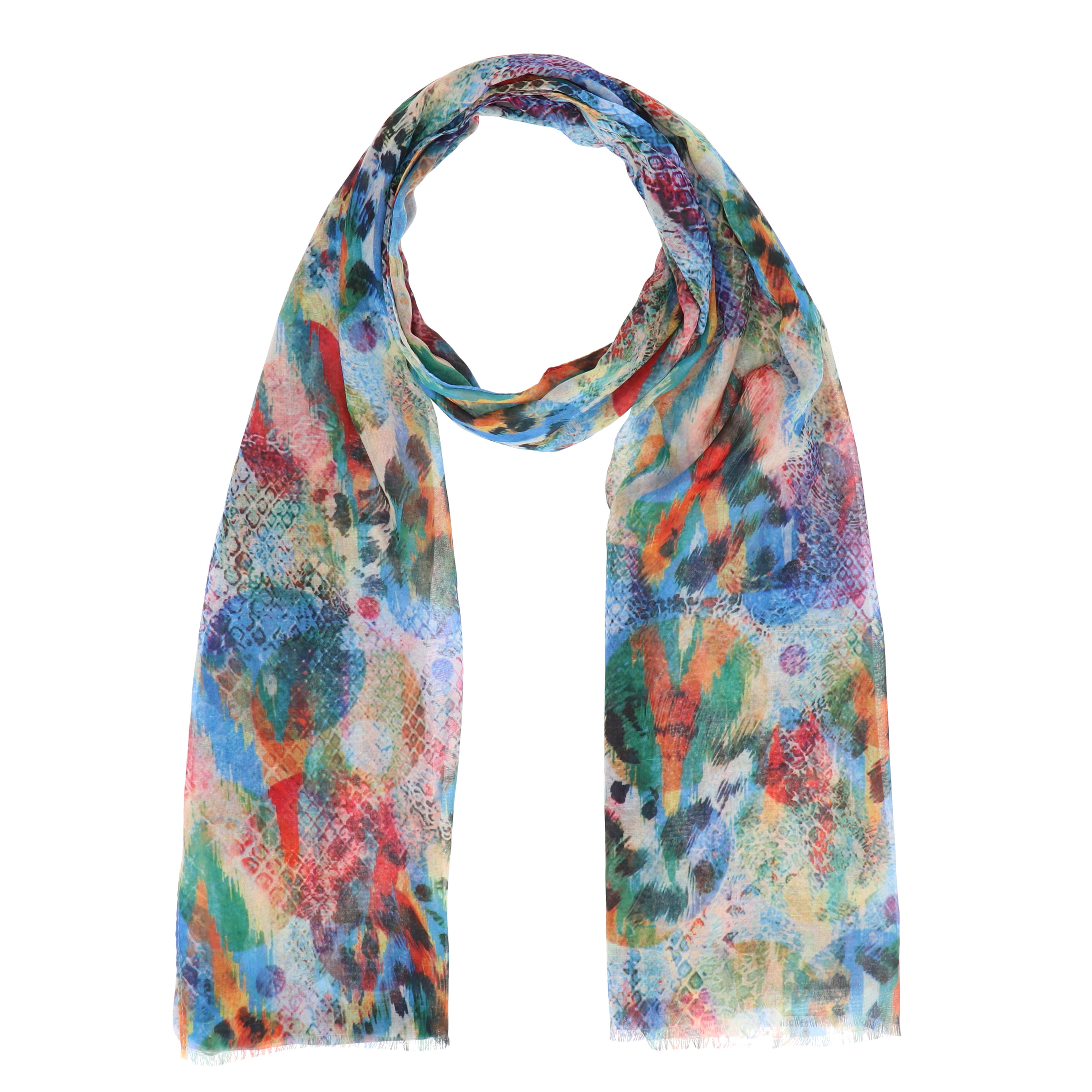 halsüberkopf Accessoires Modetuch Leo Fantasy, Multicolor