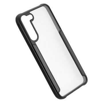 Hama Smartphone-Hülle Cover "Metallic Frame" für Samsung Galaxy S23, Transparent, Schwarz