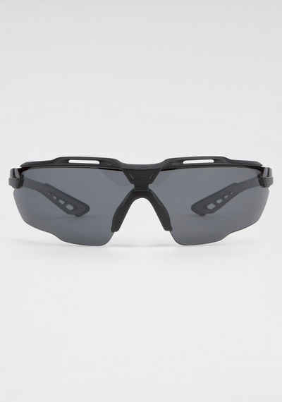 BACK IN BLACK Eyewear Sonnenbrille mit gebogenen Gläsern