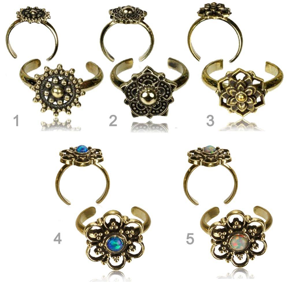 viva-adorno Zehenring Fußschmuck Messing verstellbar Vintage Ethno Antik St günstig online kaufen