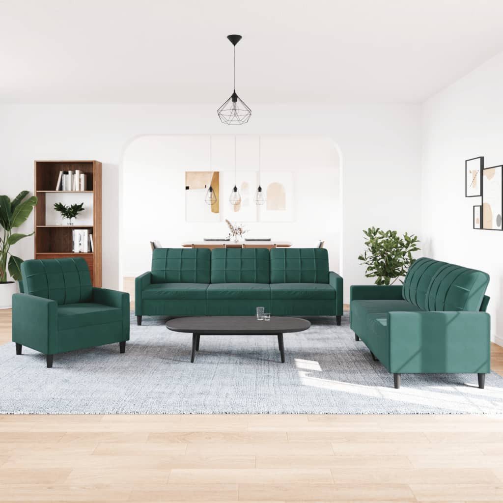 vidaXL Sofa 3-tlg. Sofagarnitur mit Kissen günstig online kaufen