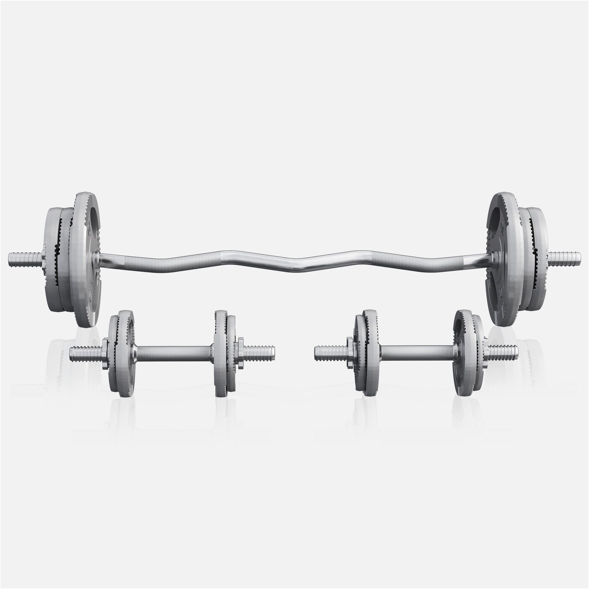 GORILLA SPORTS Hantel-Set SZ-Curlset Gusseisen Gripper 70 kg