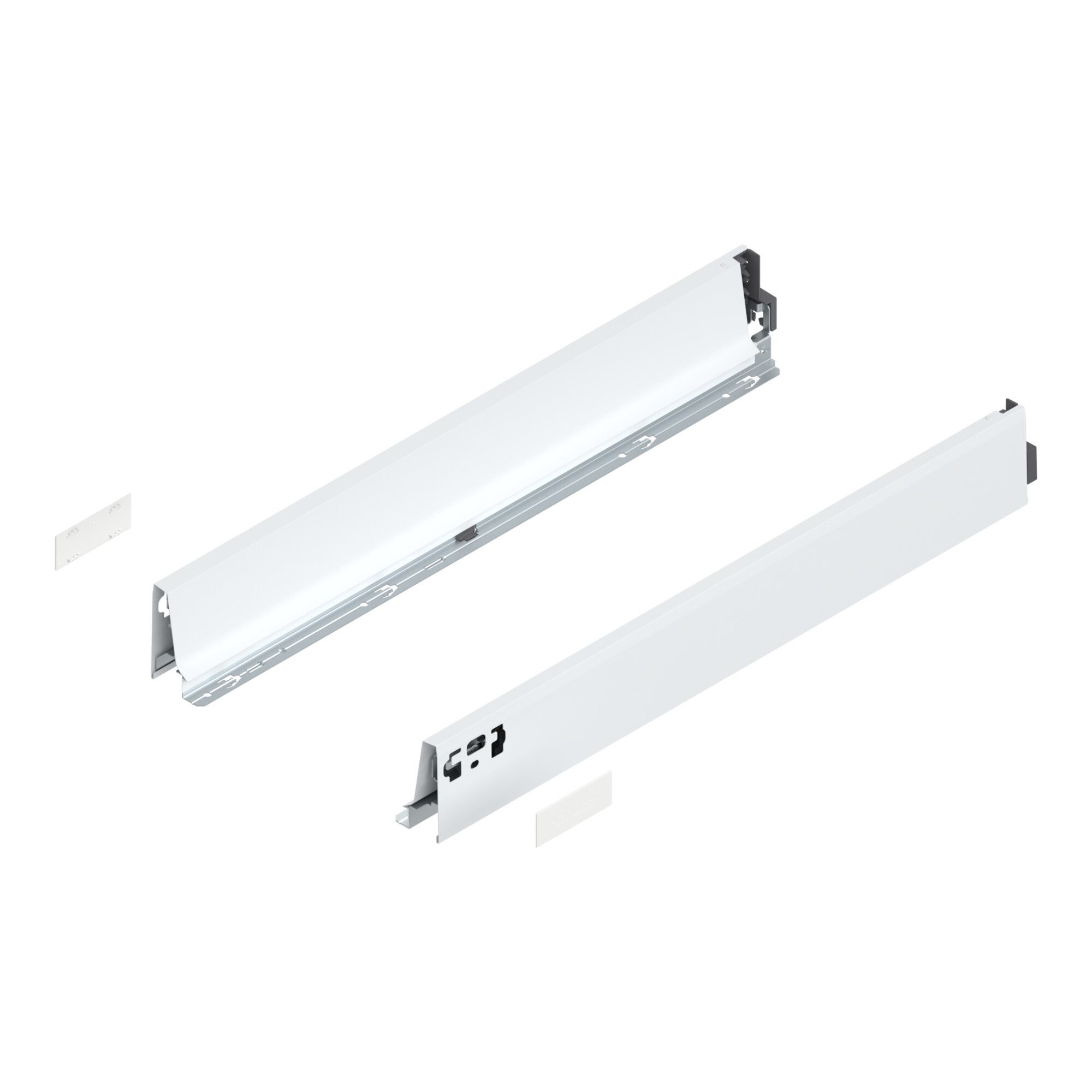 blum Teleskop-Vollauszug Blum TANDEMBOX Zarge, Höhe M 83 mm, NL 600 mm, links/rechts, für TANDE