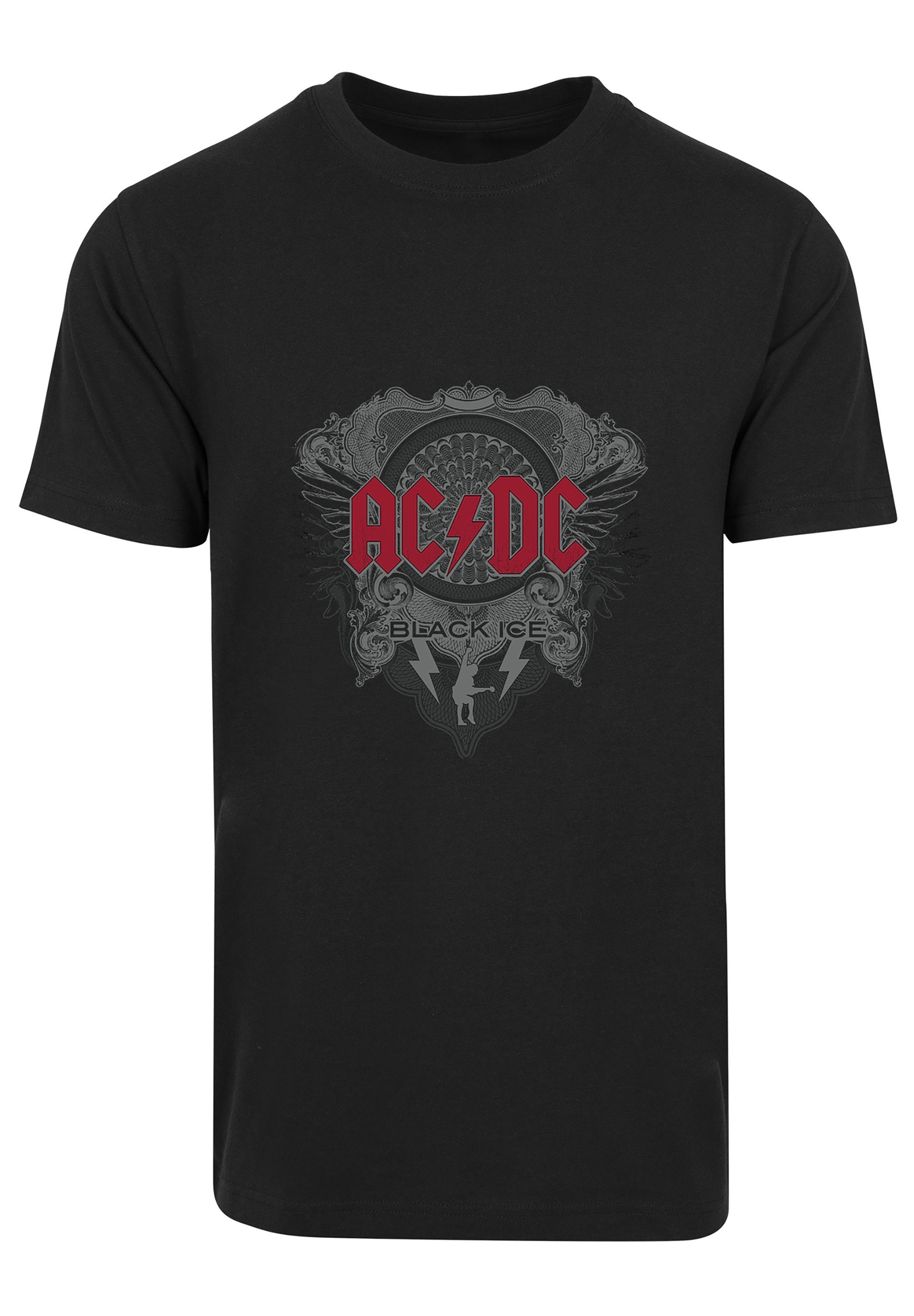 Herren Shirts F4NT4STIC T-Shirt ACDC Black Ice - Premium Rock Metal Musik Band Fan Merch für Kinder Damen & Herren