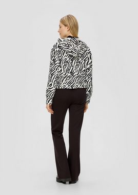 s.Oliver Sweatshirt Sweatshirtjacke mit Zebra-Muster