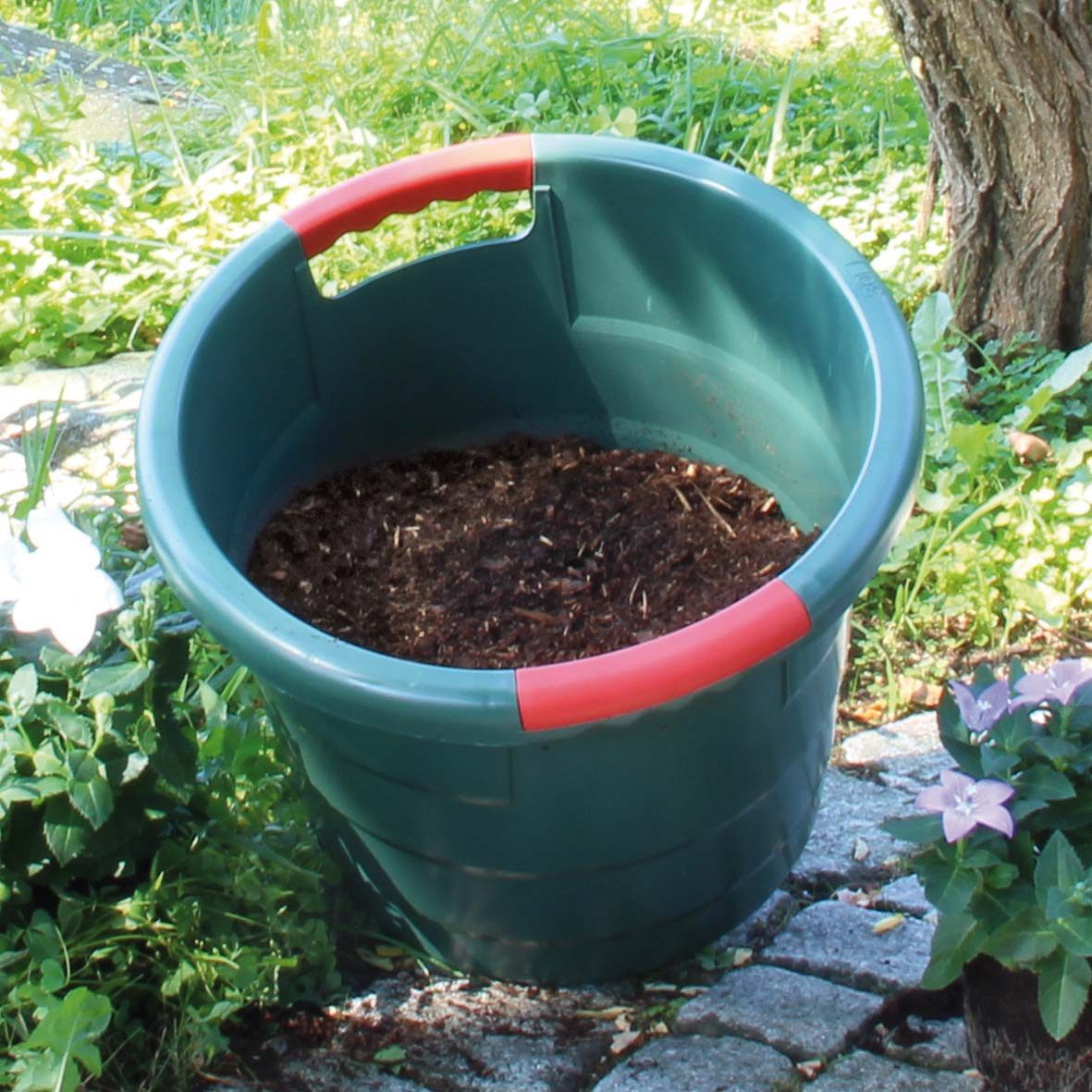 GARANTIA Mülleimer TONI Universal-Behälter rund 70 Liter grün