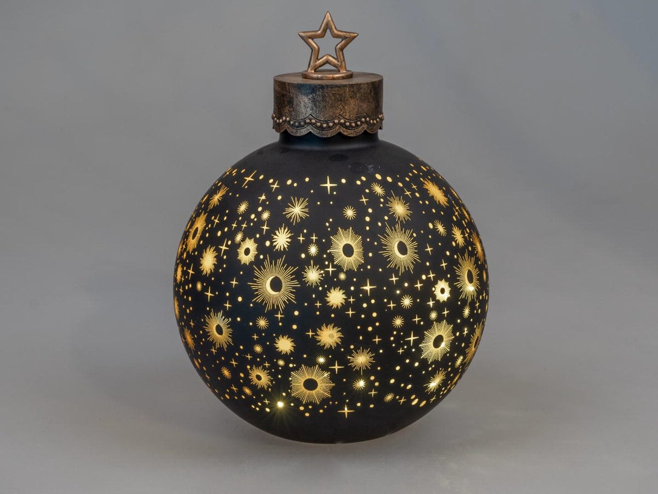 formano LED Dekolicht Kugel XXL schwarz gold Festival 30 und 35 cm, LED fest integriert