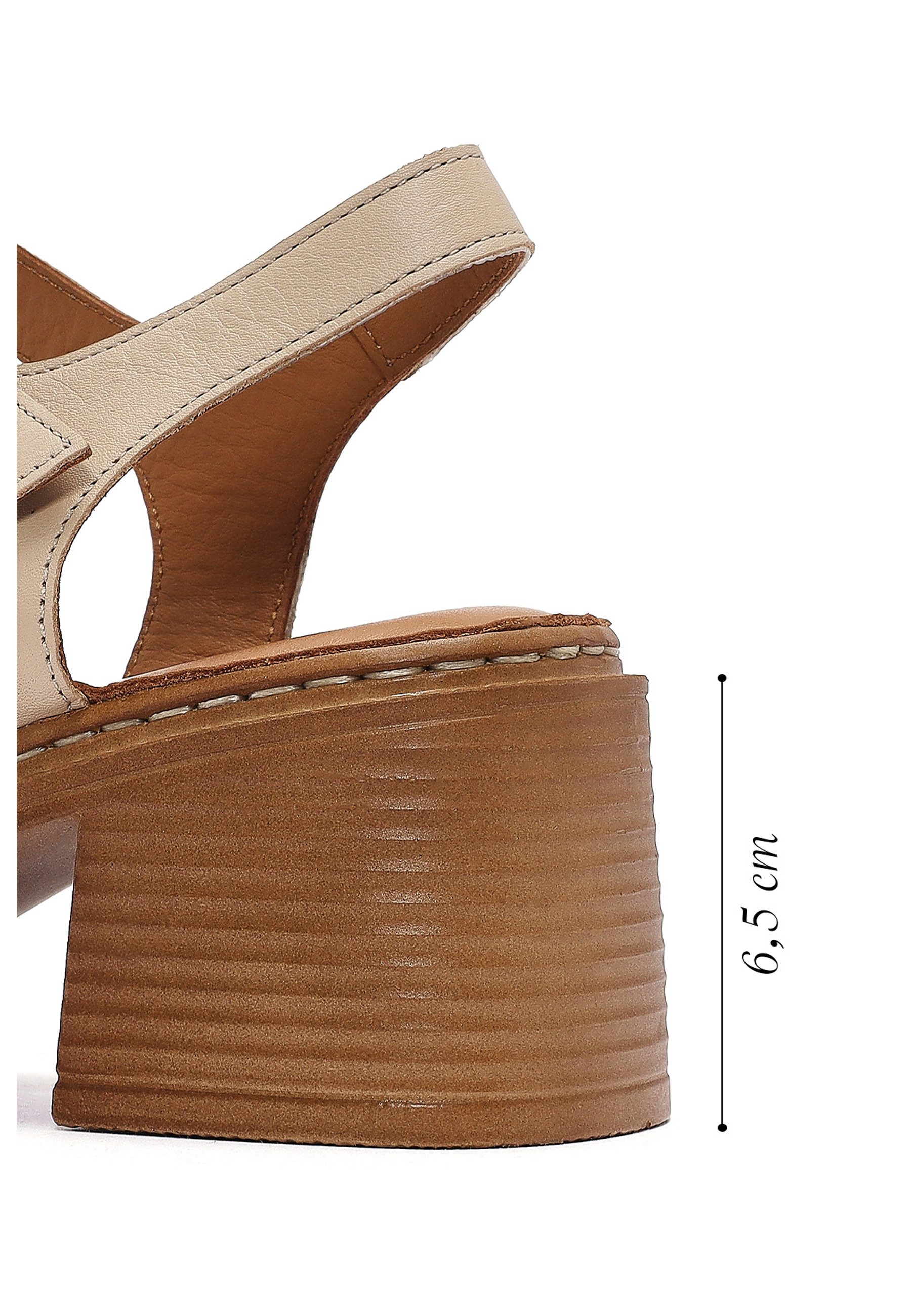 Derimod Sandaletten aus Leder mit mittlerem Absatz Sandale