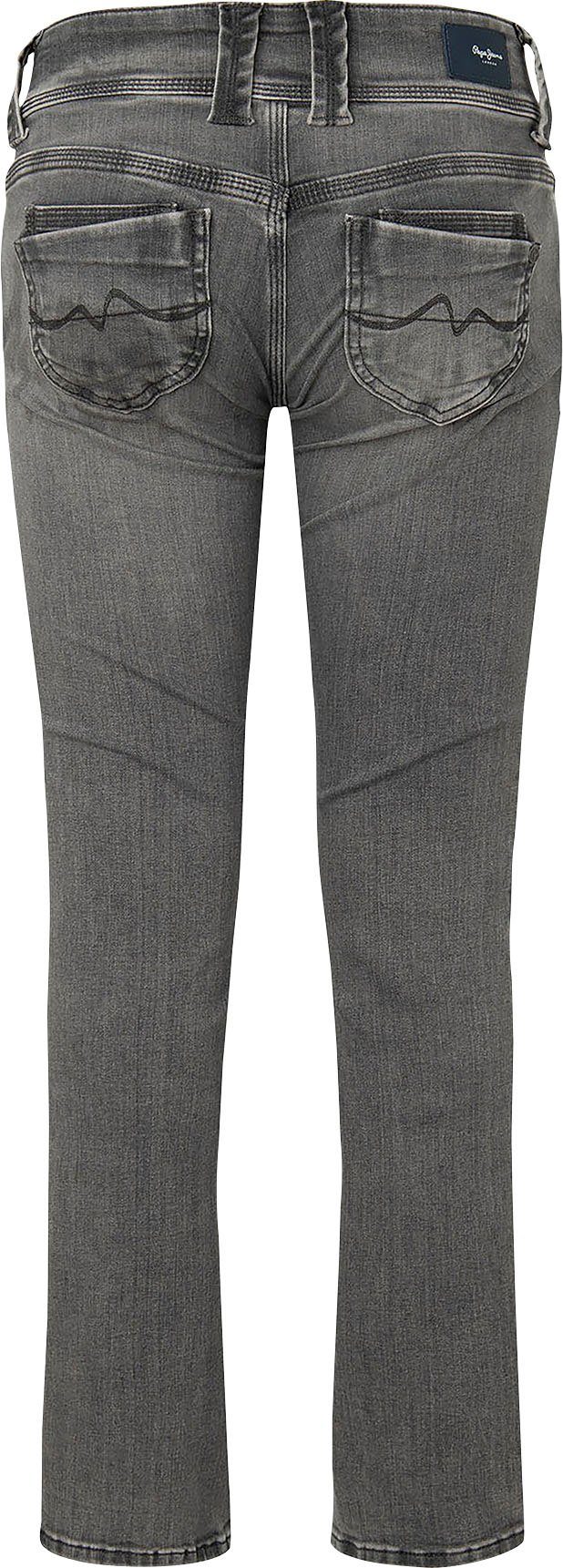 Pepe Jeans Regular-fit-Jeans wiser grey mit powerflex VENUS Badge