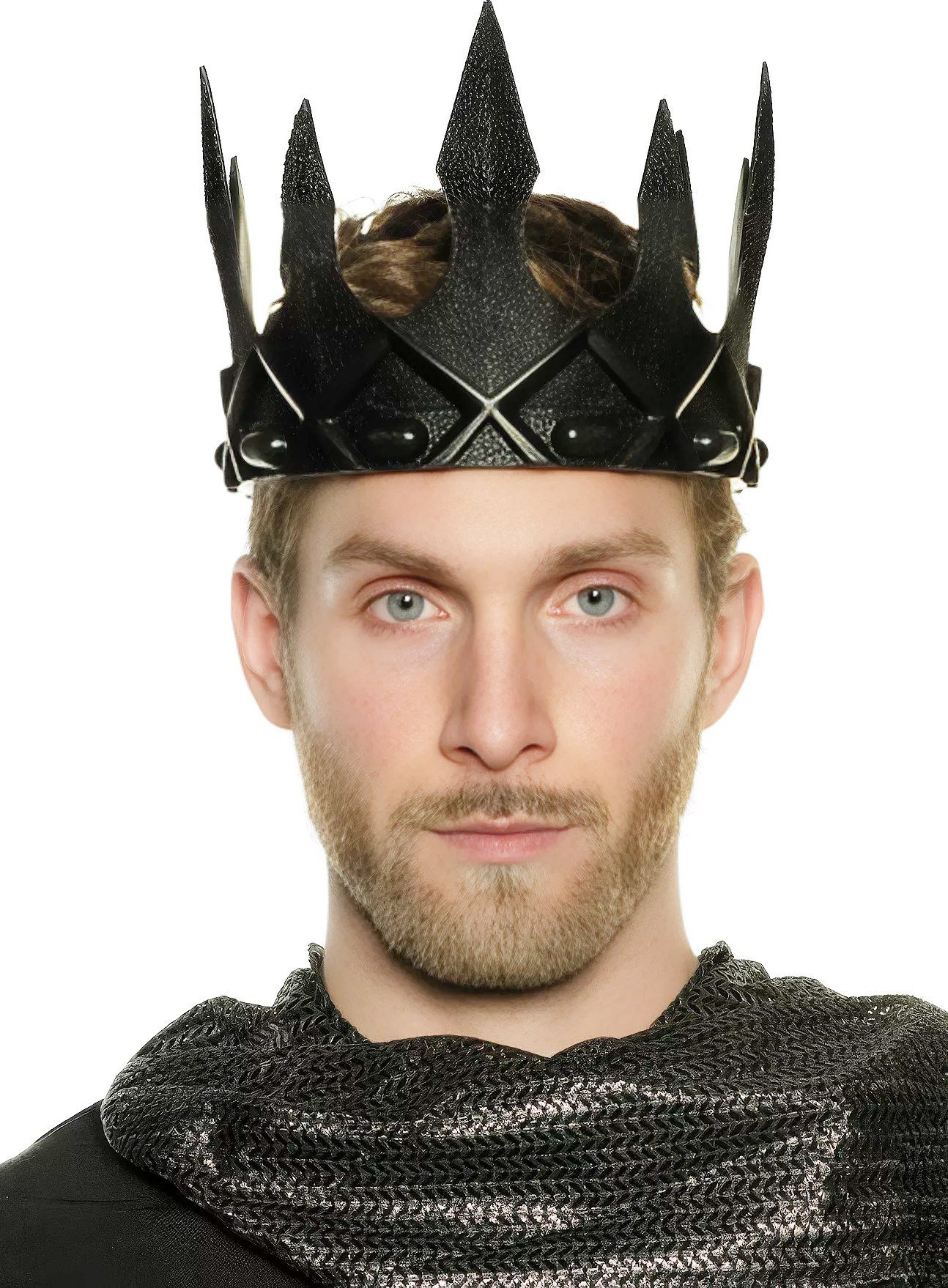 Underwraps Kostüm Dunkler Herrscher Krone aus Schaumstoff, Gezackte Krone für alle Dark Lords