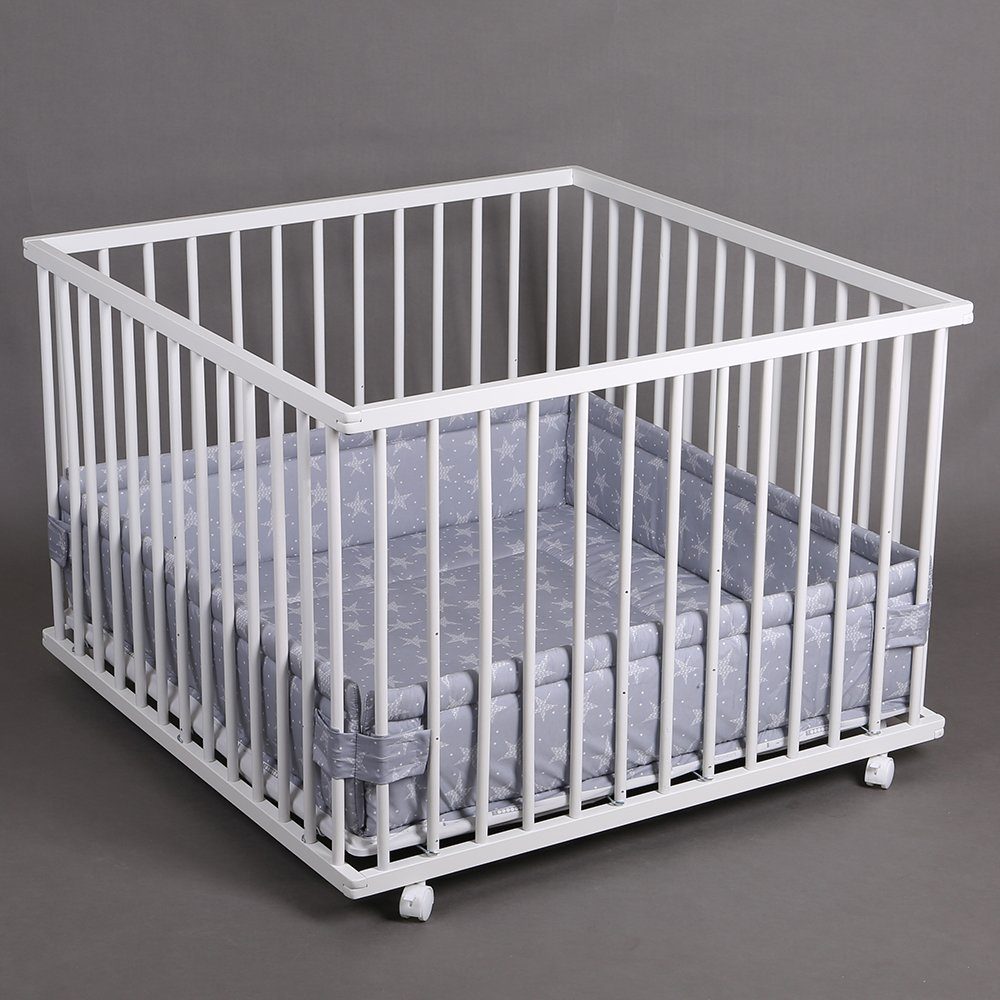 TIGGO Laufgitter Laufgitter Laufstall Babylaufstall 100x100cm Baby Krabbelgitter