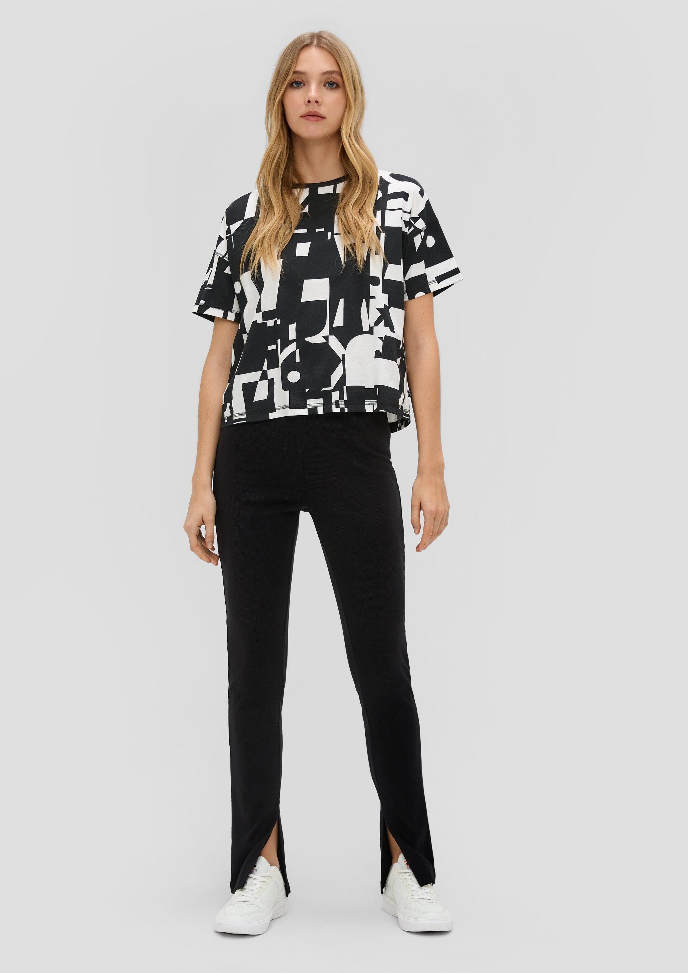 QS Leggings Leggings Skinny: Leggings mit Rippstruktur