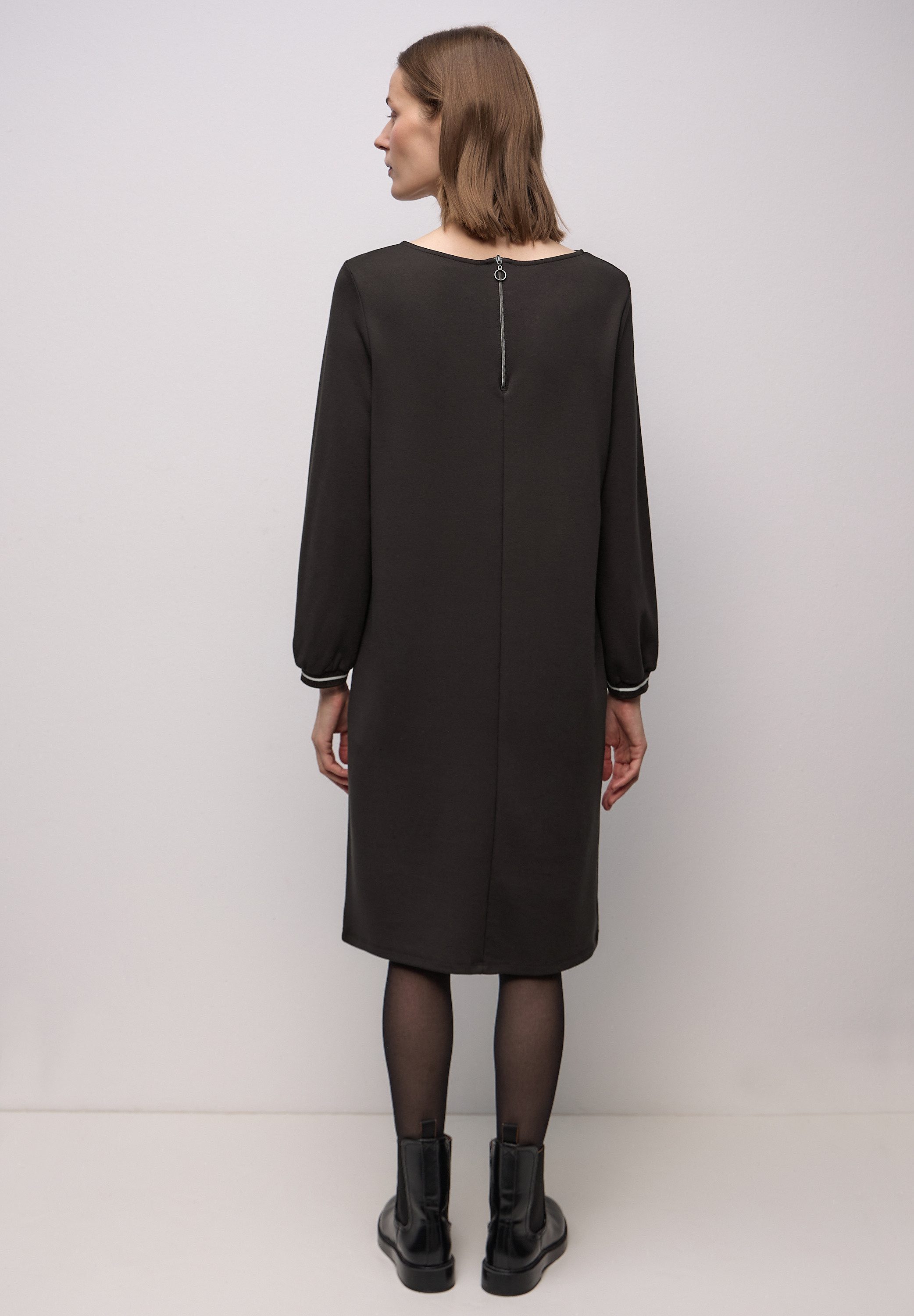 STREET ONE Jerseykleid in Unifarbe