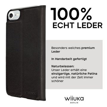 wiiuka Handyhülle suiit Hülle für iPhone 6 Plus / 6s Plus, Klapphülle Handgefertigt - Deutsches Leder, Premium Case