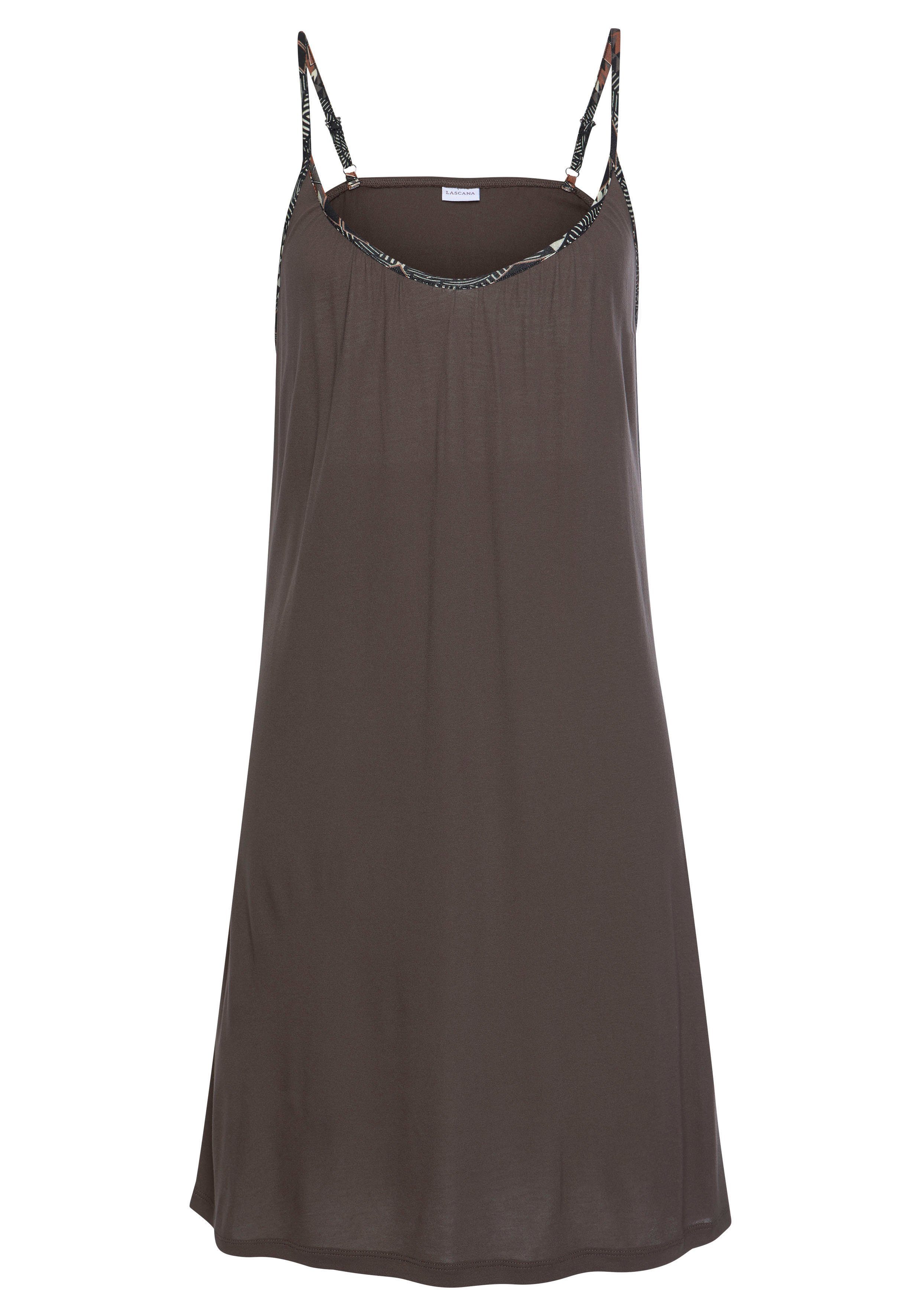 LASCANA Negligé mit längenverstellbaren Spaghettiträgern. Reduzierter Preis € 22,99. Unverbindliche Preisempfehlung € 26,99