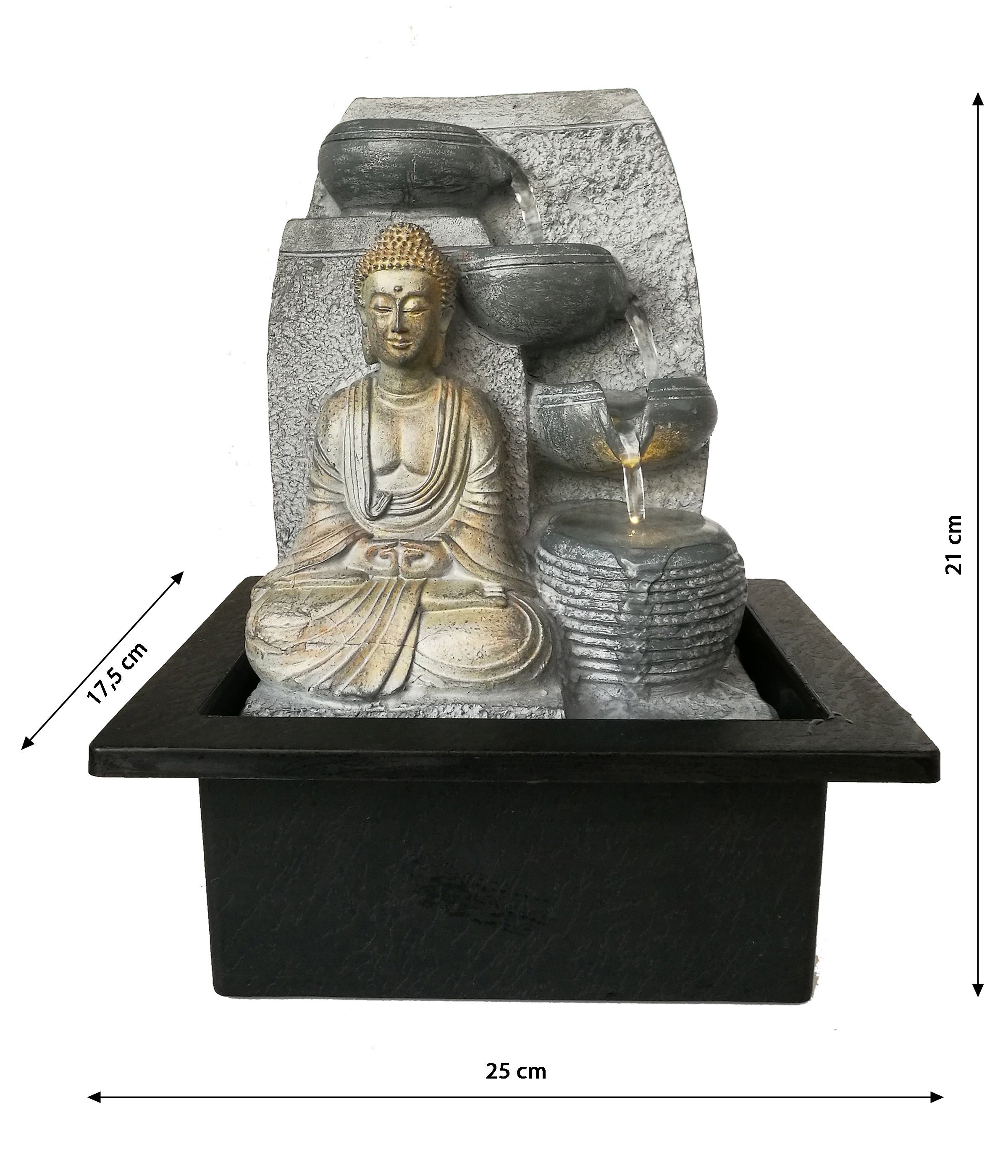 Dehner Zimmerbrunnen Steine mit LED, 25 günstig online kaufen