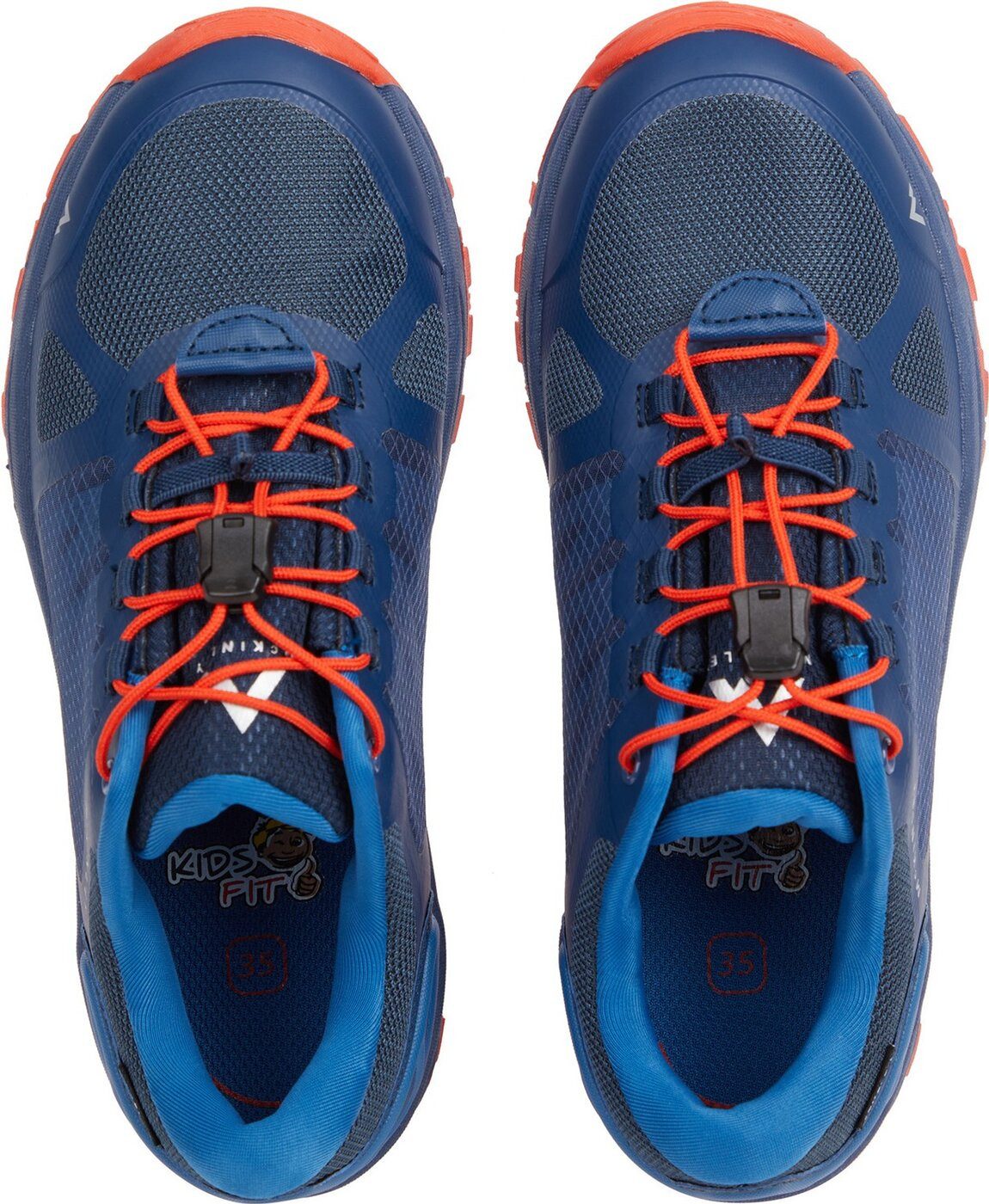 McKINLEY Ki.-Wander-Schuh Kansas III AQB J BLUE PETROL/RED Trekkingschuh