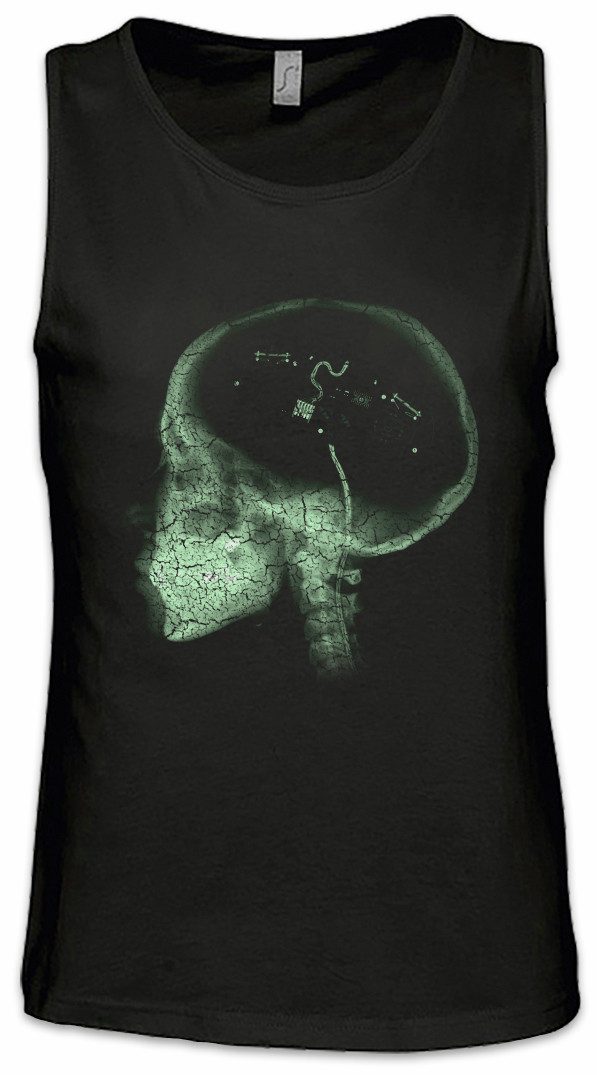 Tanktop Gamer Brain Ärmelloses T-Shirt Geek Nerd Fun Informatiker Informatik