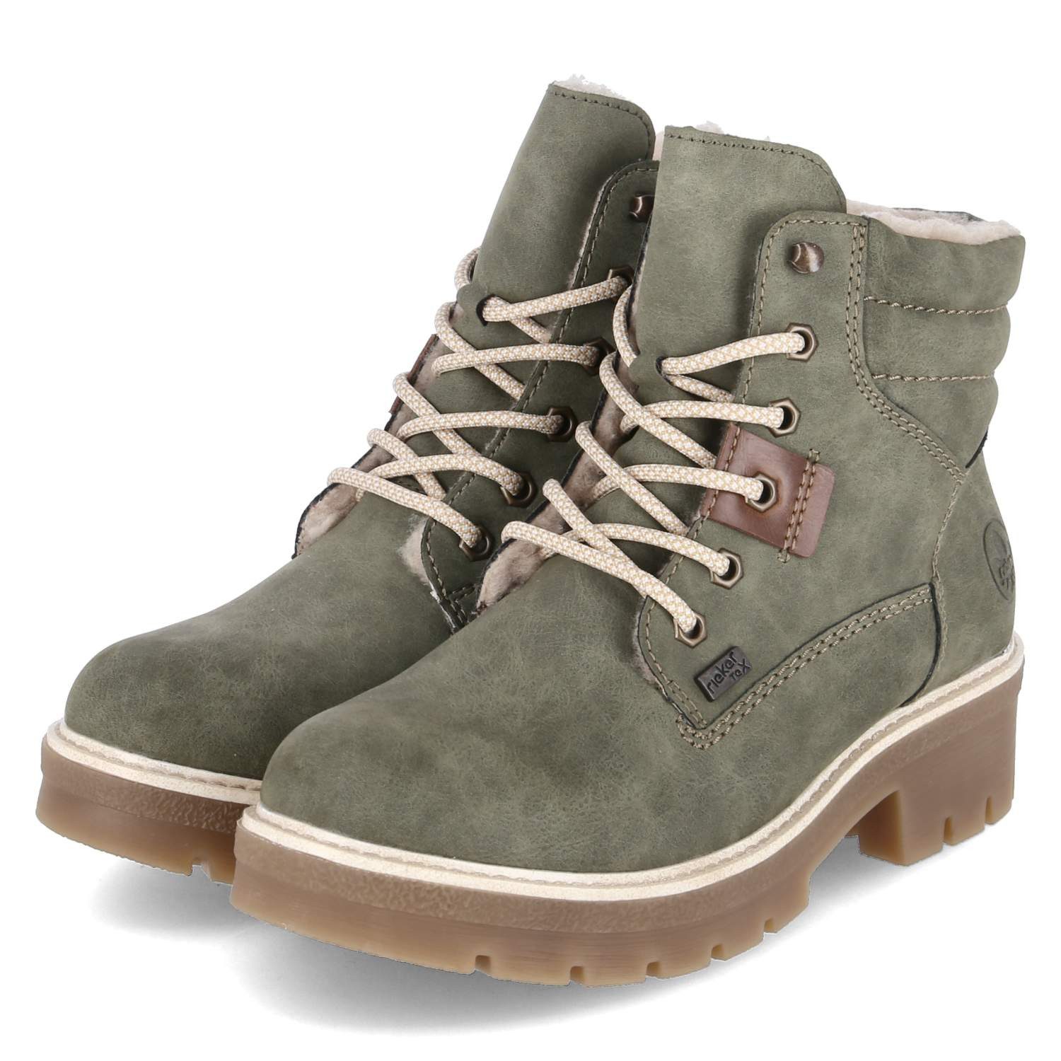 Rieker Rieker Y8120-54 Damen Synthetik grün Winterstiefel günstig online kaufen