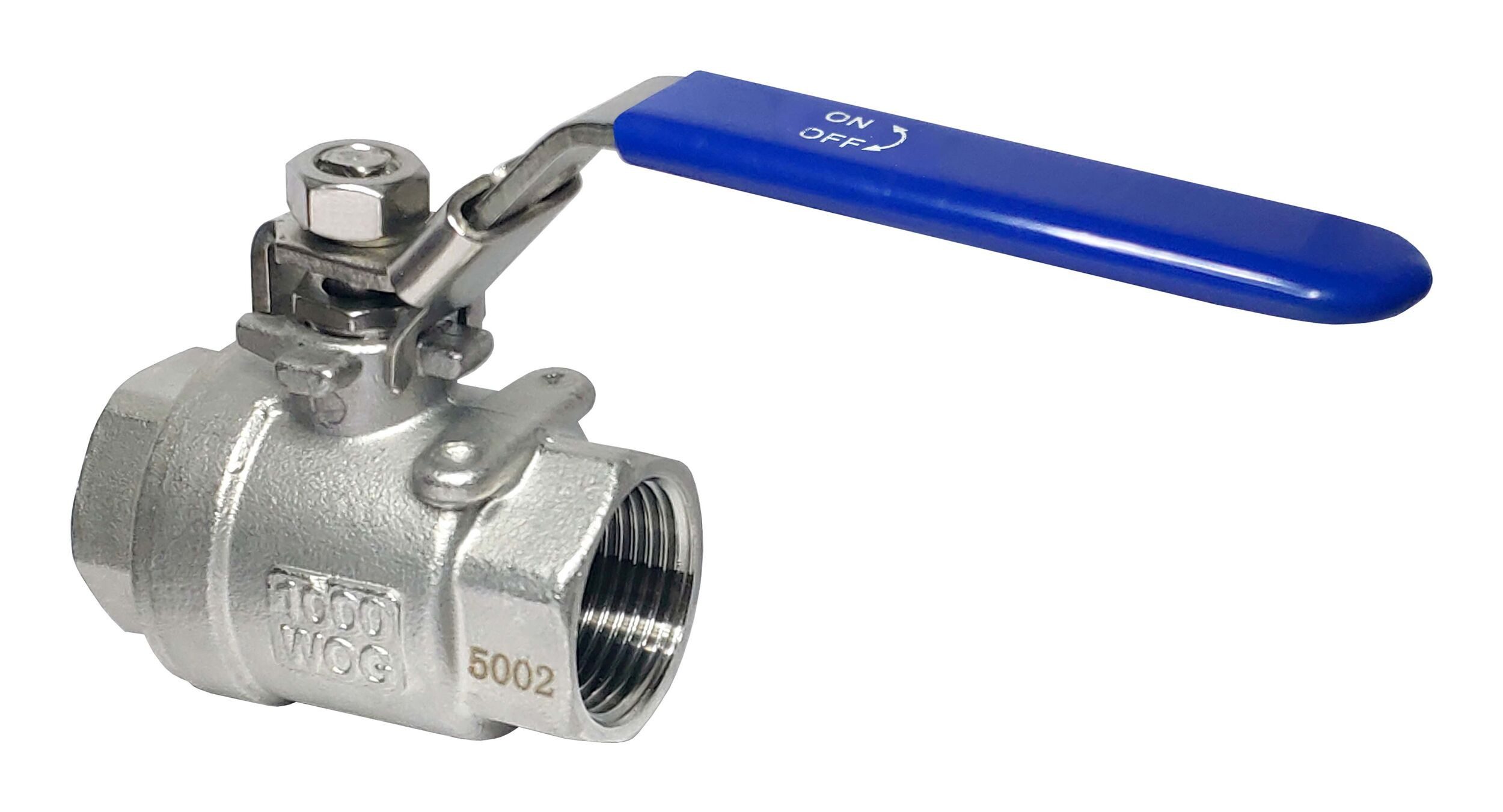 Hermann Schmidt Kugelhahn, Edelstahl 8452 3/4", 2-teilig, voller Durchgang