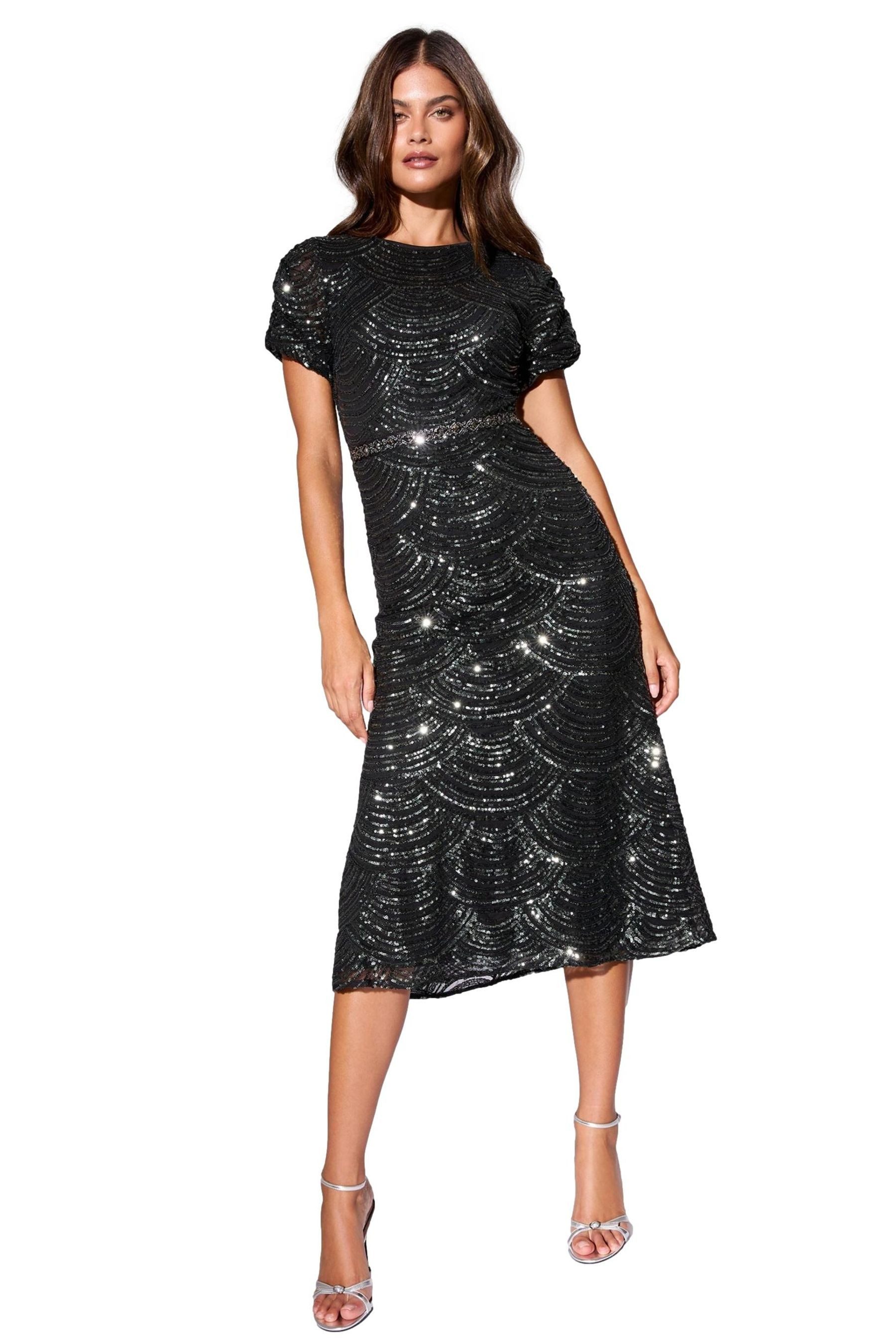 LIPSY Midikleid Lipsy Premium Pailletten-Midikleid, Regular (1-tlg) günstig online kaufen