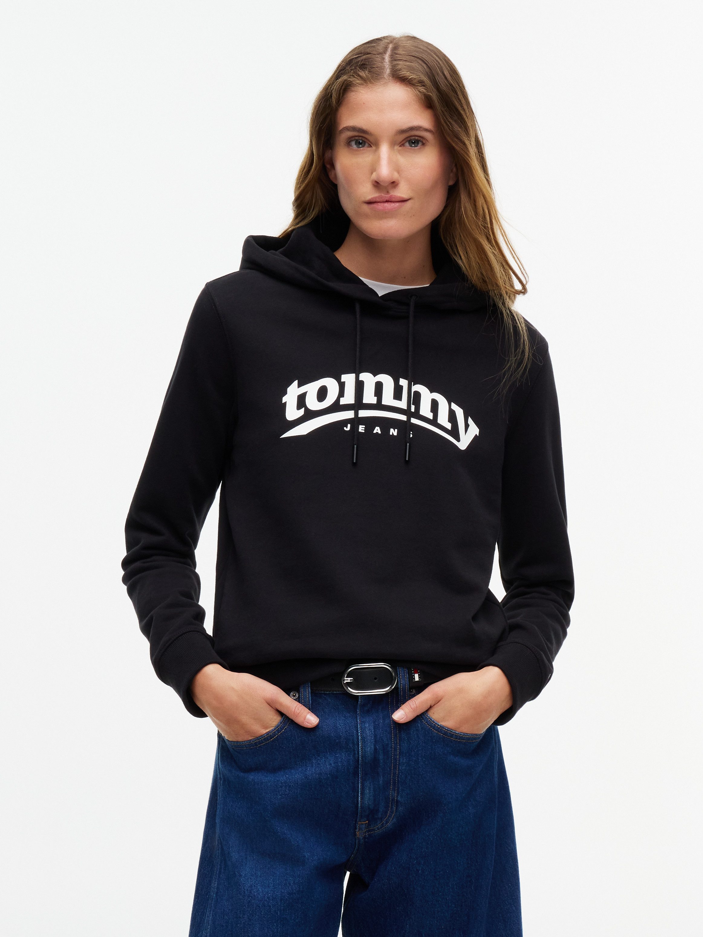 Tommy Jeans Kapuzensweatshirt TJW REG ESS LOGO 1 HOODIE EXT Baumwolle