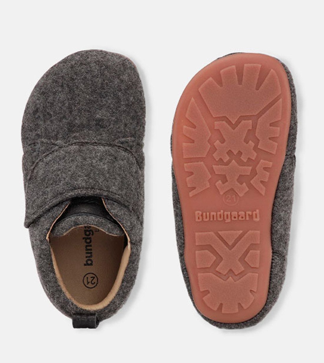 bundgaard Bundgaard Hausschuhe Tannu Barfußschuhe Barefoot Woll Klett Hausschuh