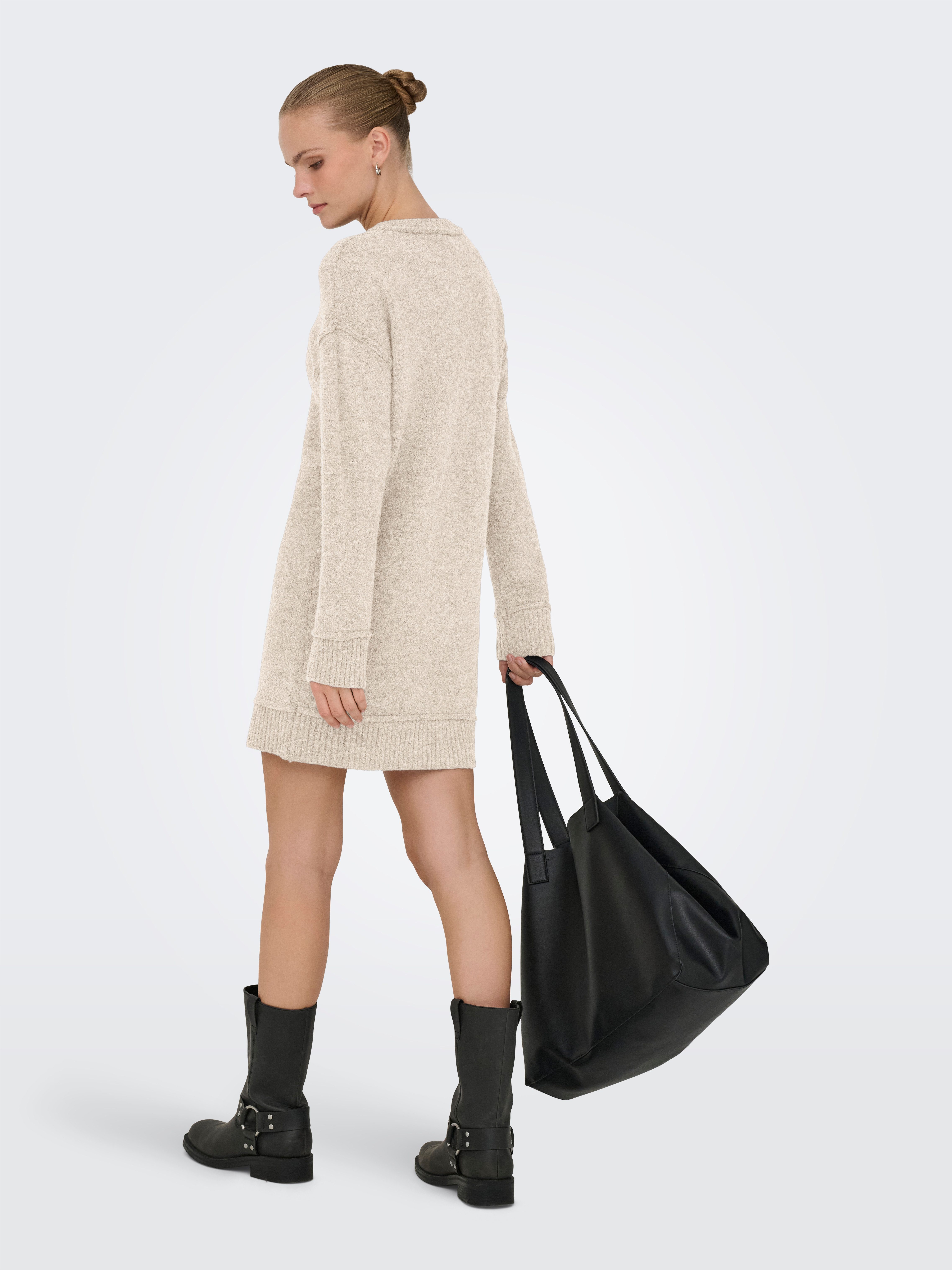 ONLY Midikleid ONLHAZEL LS O-NECK DRESS günstig online kaufen