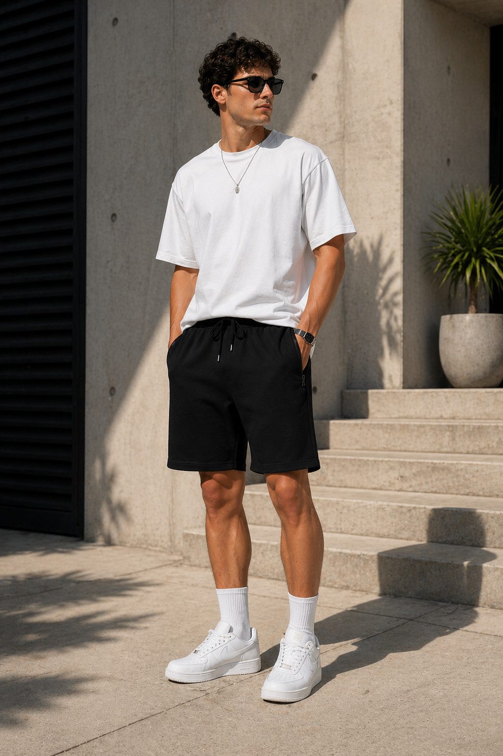 Smith & Solo Sweatshorts Kurze Hose Herren Shorts (1-tlg) Elasthan