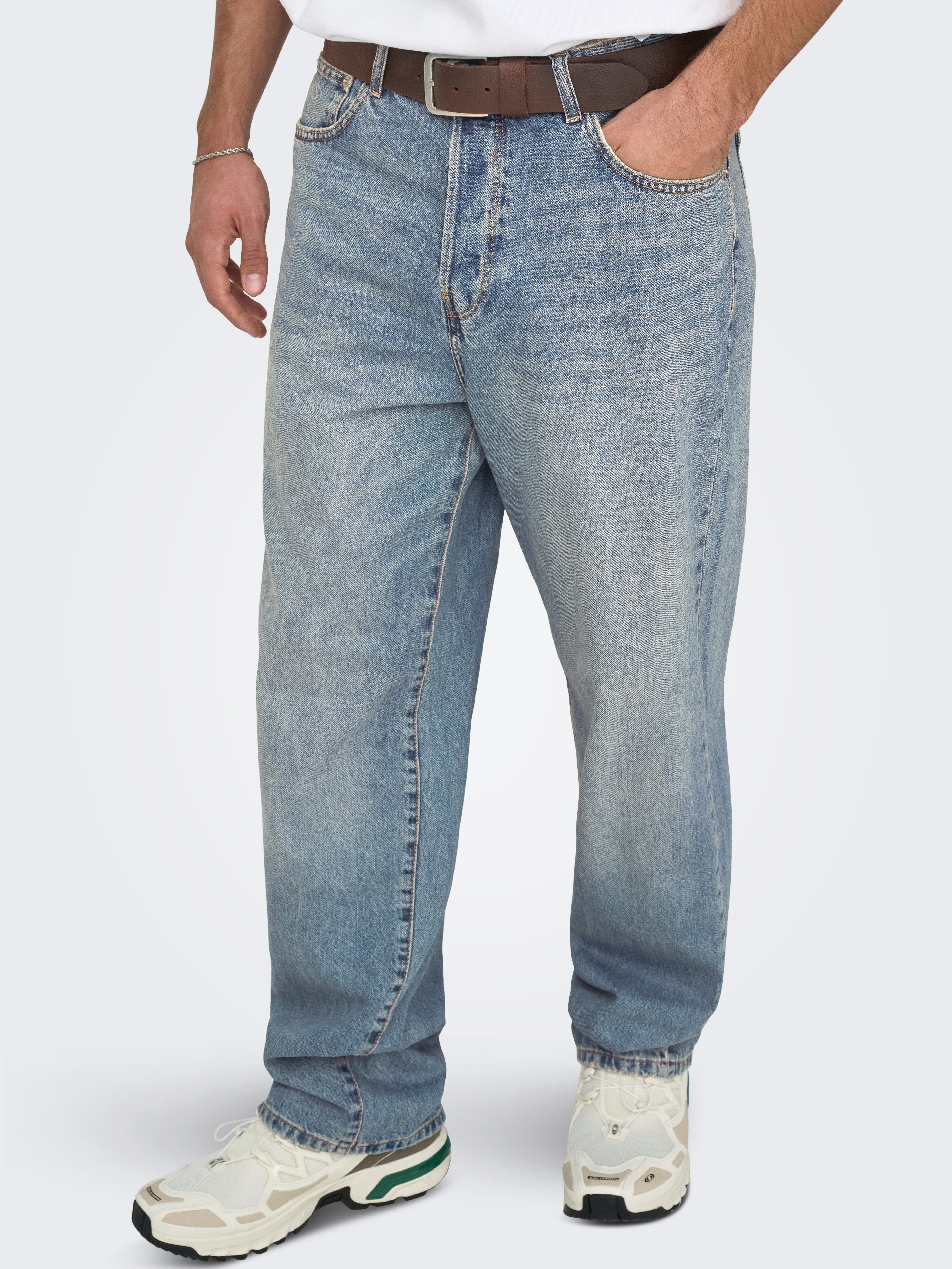 ONLY & SONS Loose-fit-Jeans ONSFADE LOOSE WB 6778 A14 DNM NOOS
