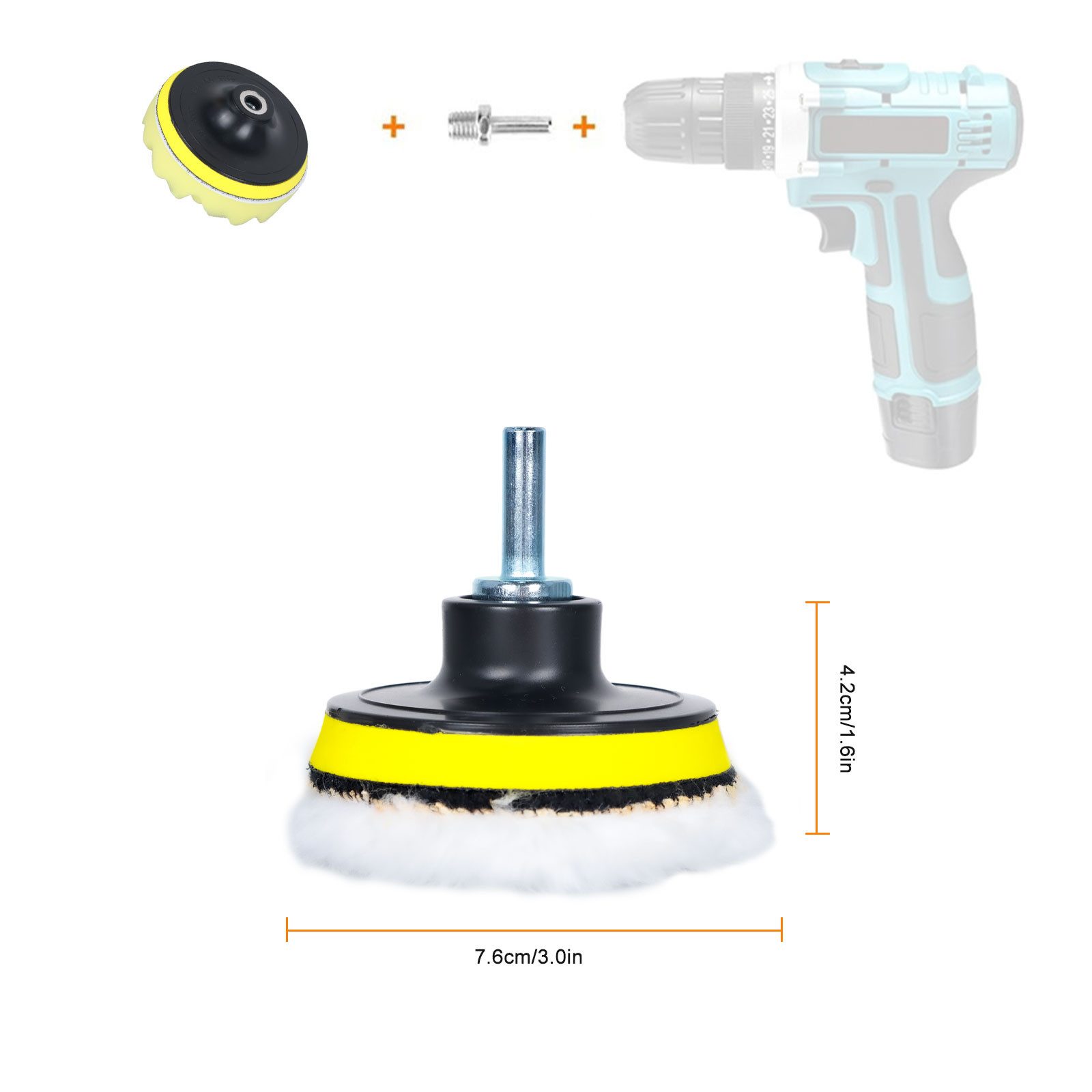 Hikity Polierpad 80mm Polierschwämme Pads, 25tlg Polieren Pad zum Polieren, Schleifen