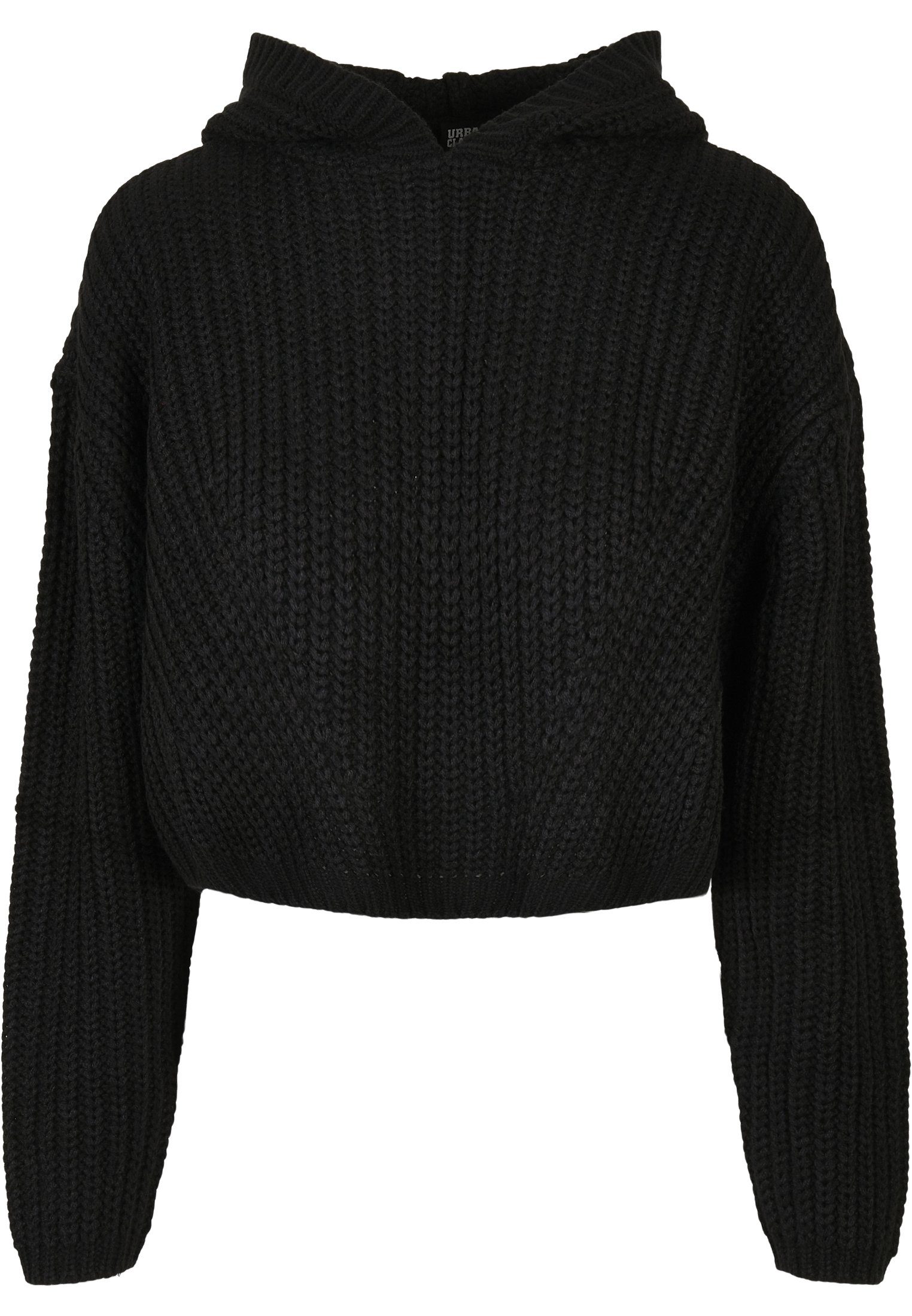 (1-tlg) Damen Hoody CLASSICS Oversized Sweater Kapuzenpullover black Ladies URBAN