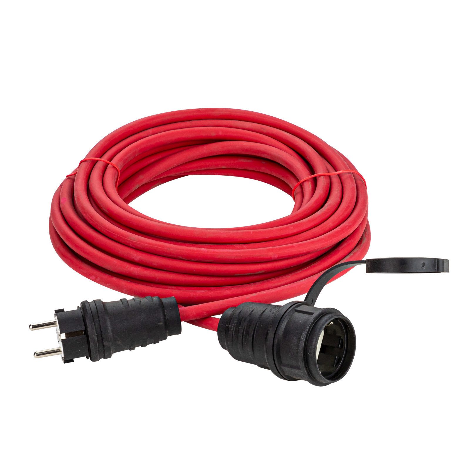 DEMA 10m Verlängerungskabel H07RN-F 3x1,5 mm² rot Verlängerungskabel