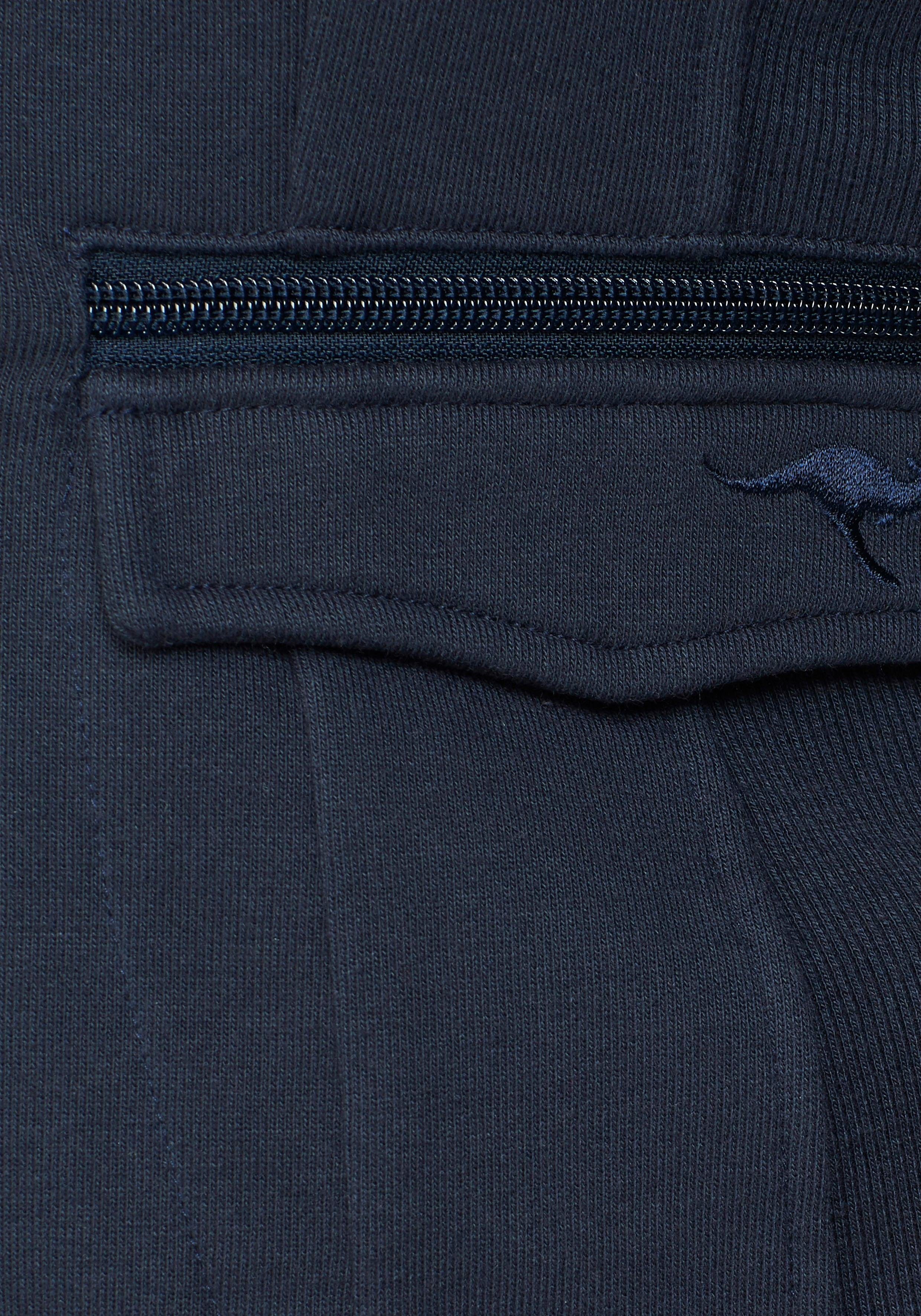 KangaROOS Sweatblazer mit vielen Details und abnehmbarer Kapuze