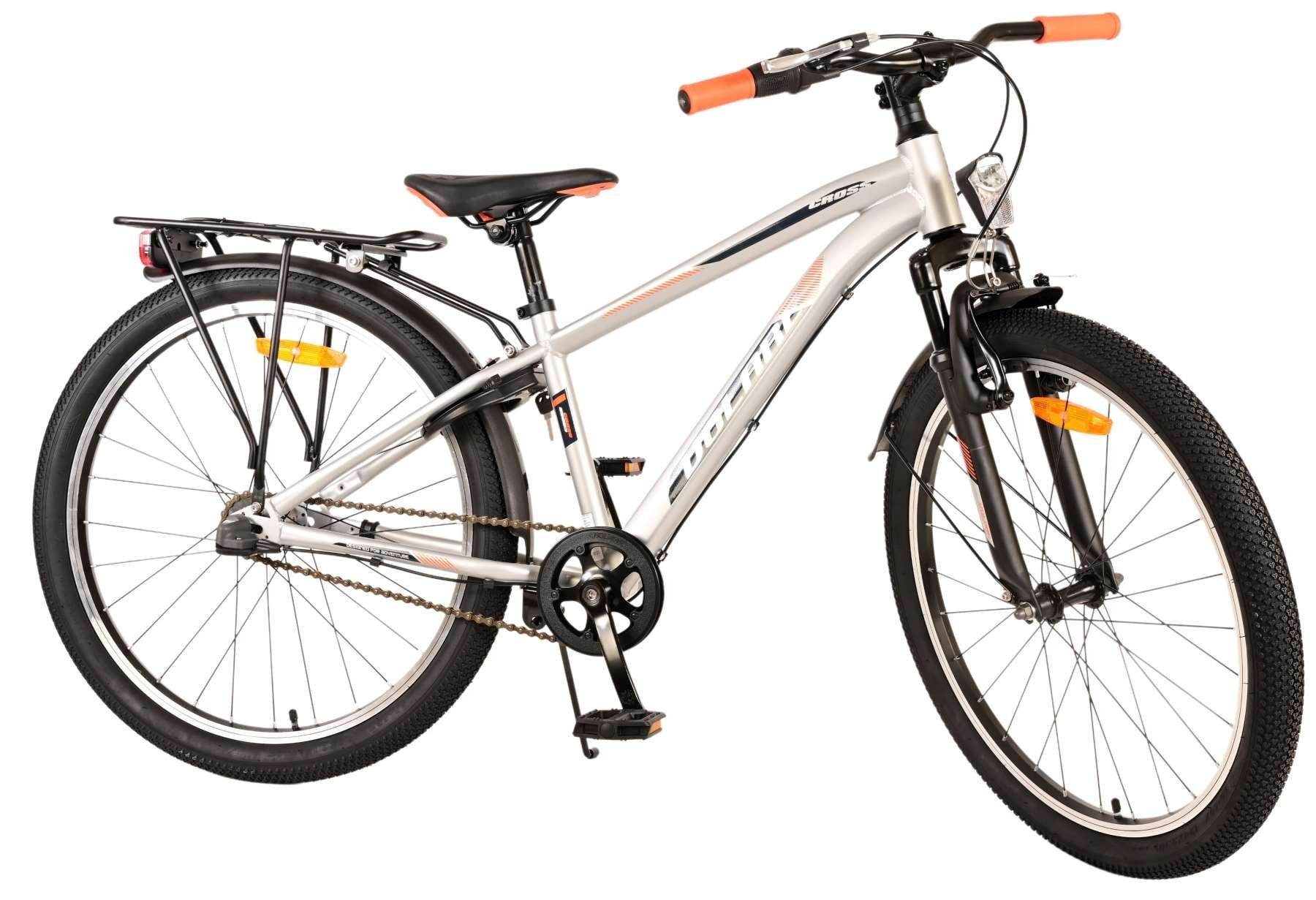 TPFSports Kinderfahrrad Volare Cross 24 Zoll Rücktritt + Handbremse, 3 Gang, (Jungsfahrrad - Jungen Kinderrad - 3 Gänge - Sicherheitsgriffe), Kinderfahrrad 24 Zoll - Jugend Fahrrad - Kinder Jugend Fahrrad