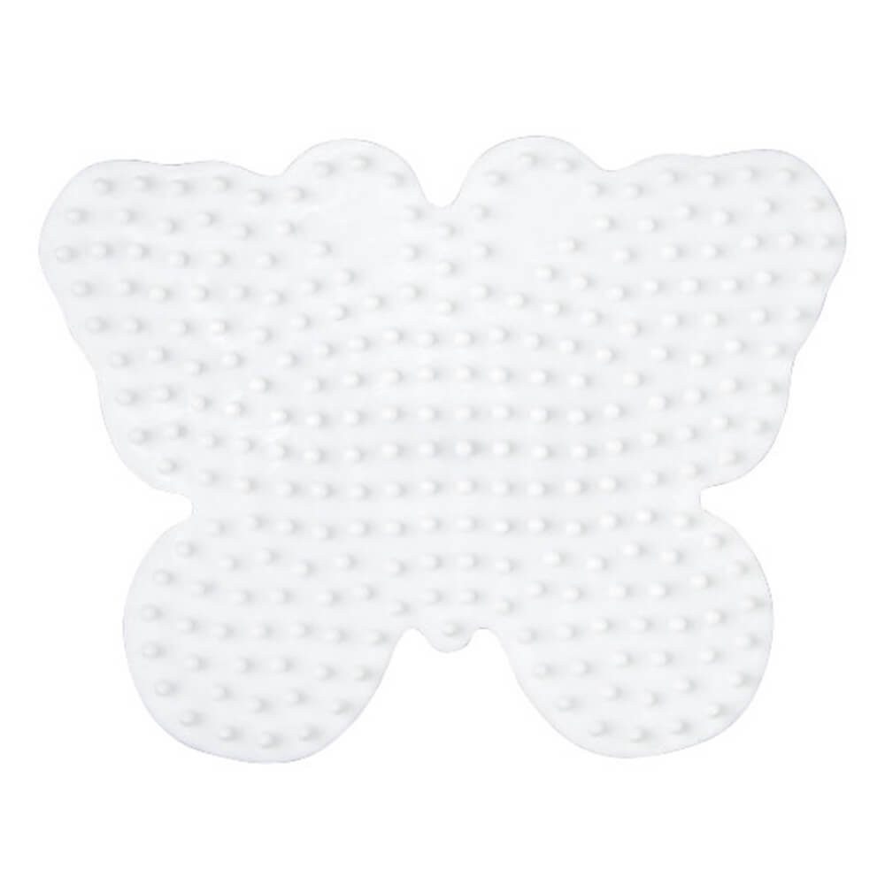 Bügelperlen Hama Midi-Stiftplatte Schmetterling, weiß