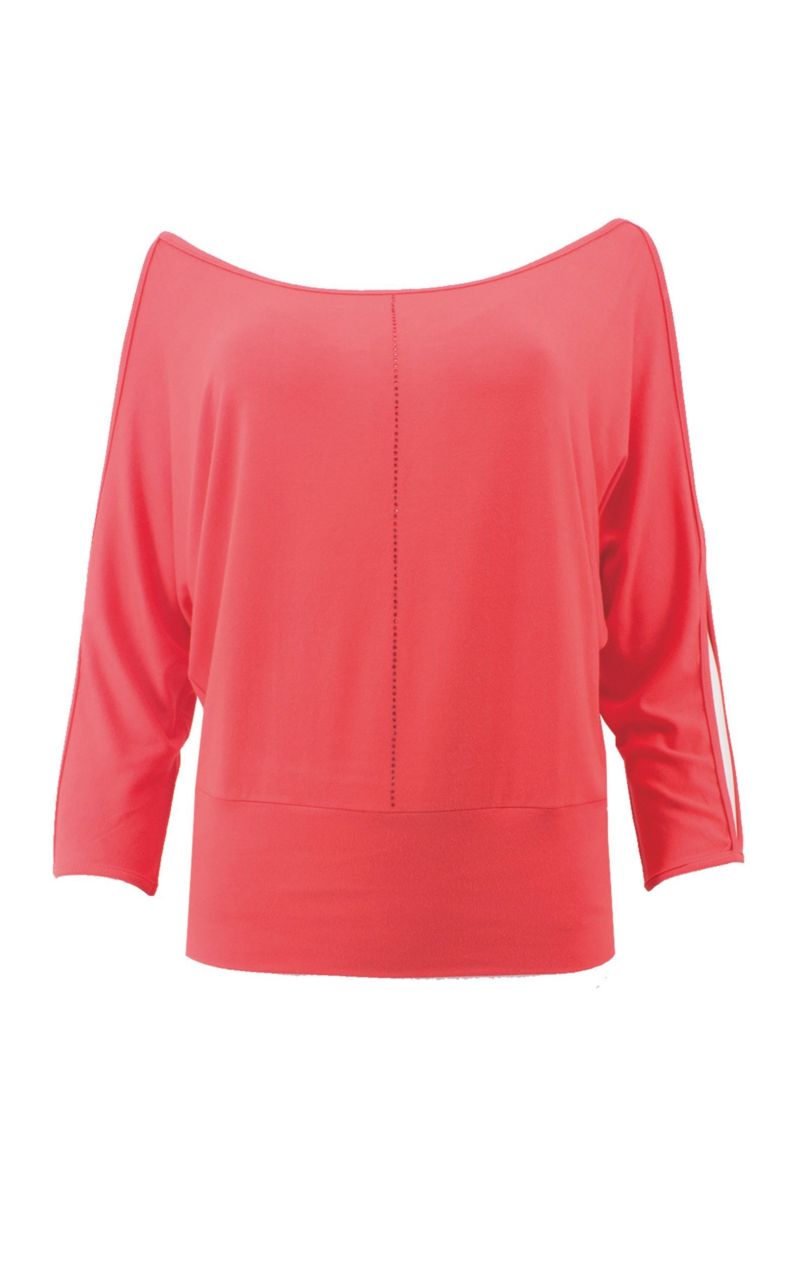 Passioni Langarmshirt mit Schlitzen an den Ärmeln günstig online kaufen